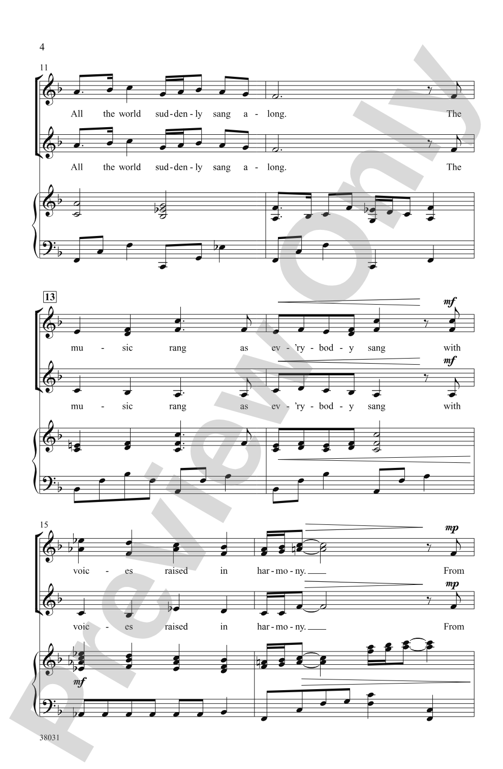 Everyone Sang: SSA Choral Octavo