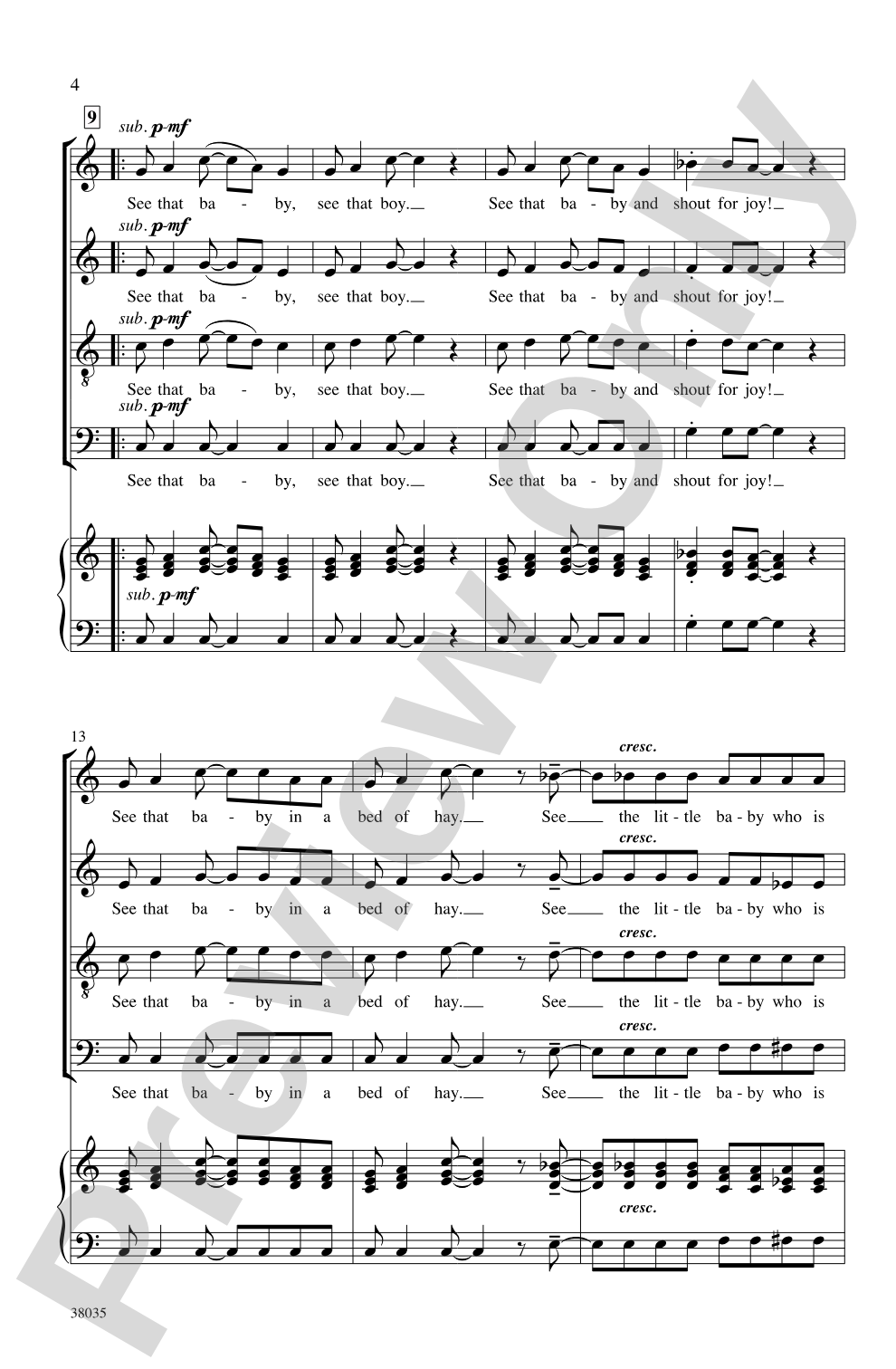 See That Baby: SATB <i>a cappella</i> Choral Octavo
