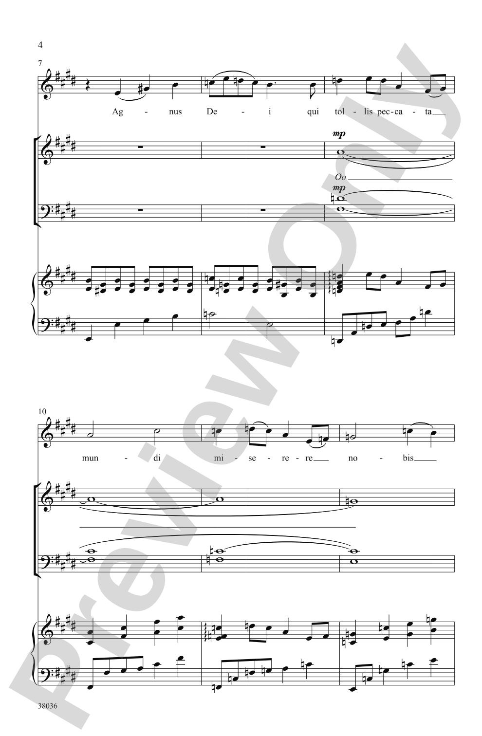 Agnus Dei: SATB Choral Octavo