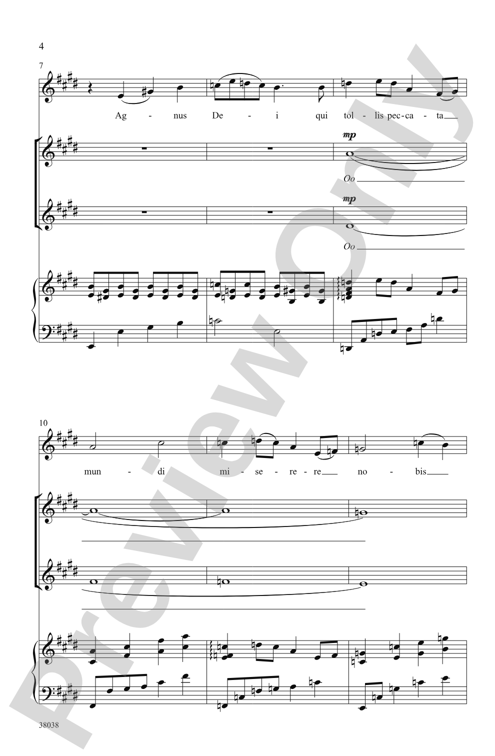 Agnus Dei: SSA Choral Octavo