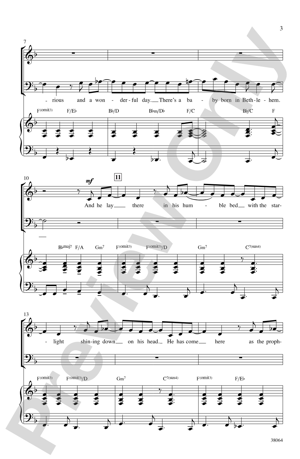 Baby Born in Bethlehem: SATB Choral Octavo