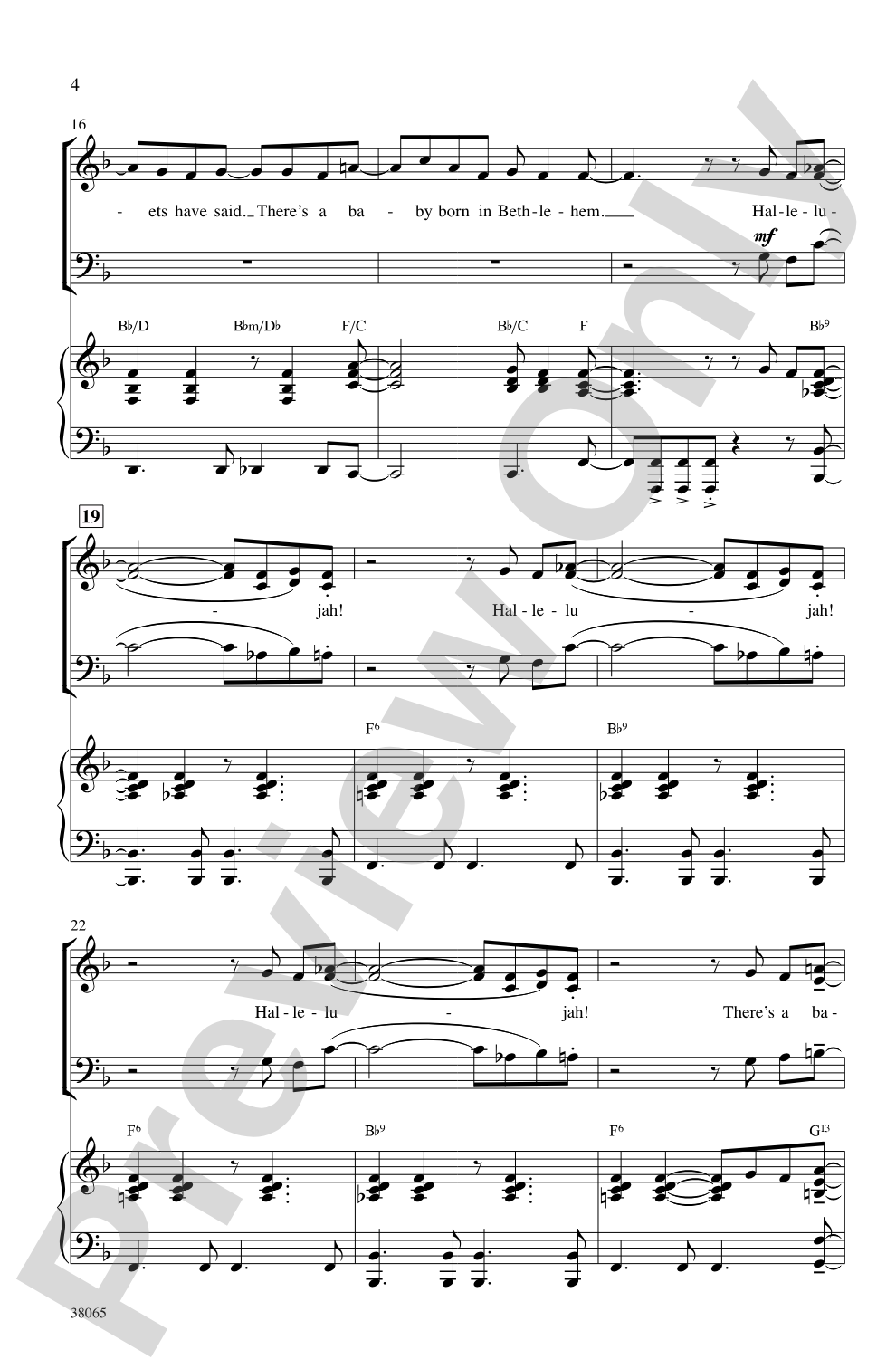 Baby Born in Bethlehem: SAB Choral Octavo