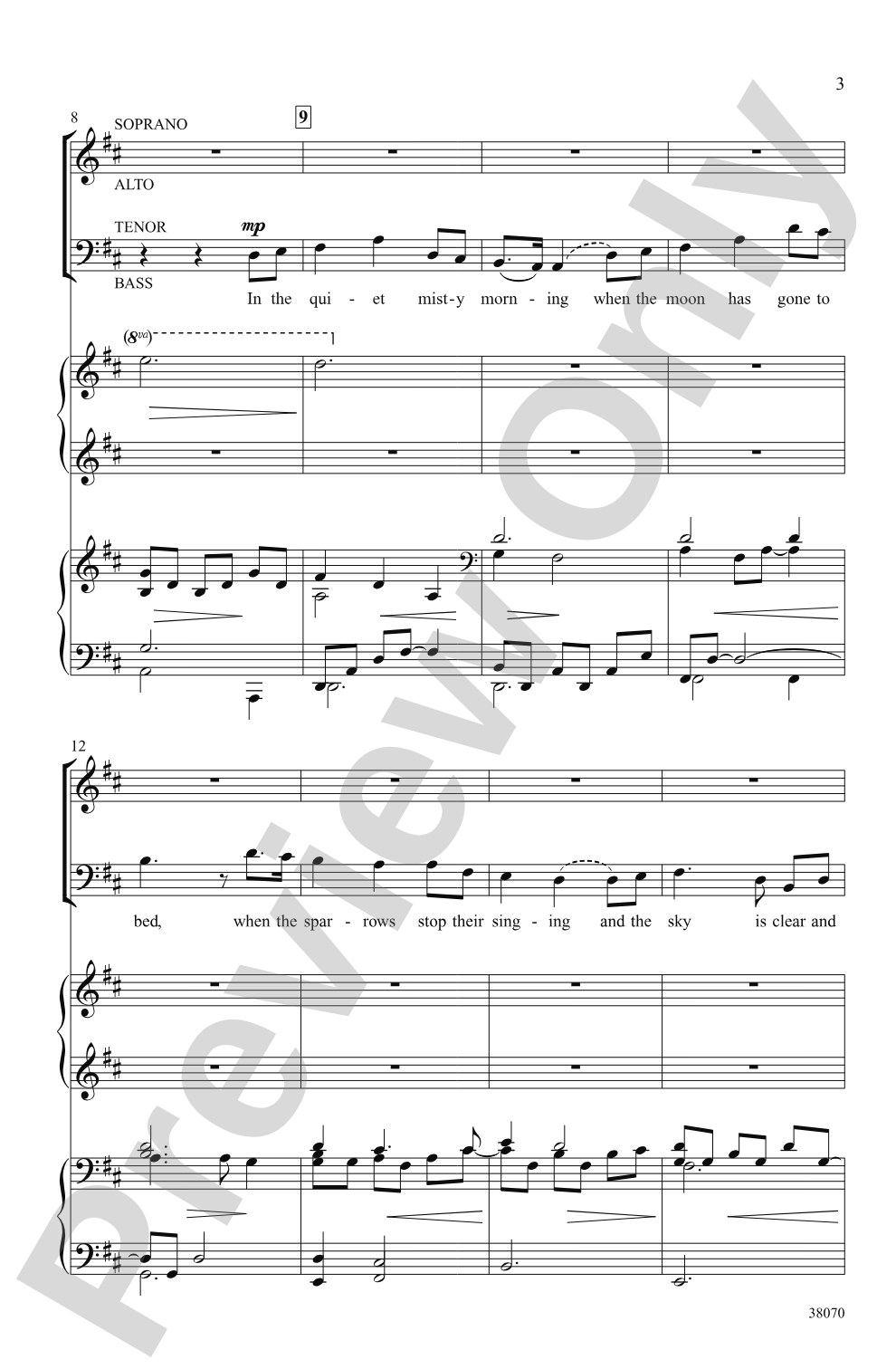 Homeward Bound: SATB divisi Choral Octavo