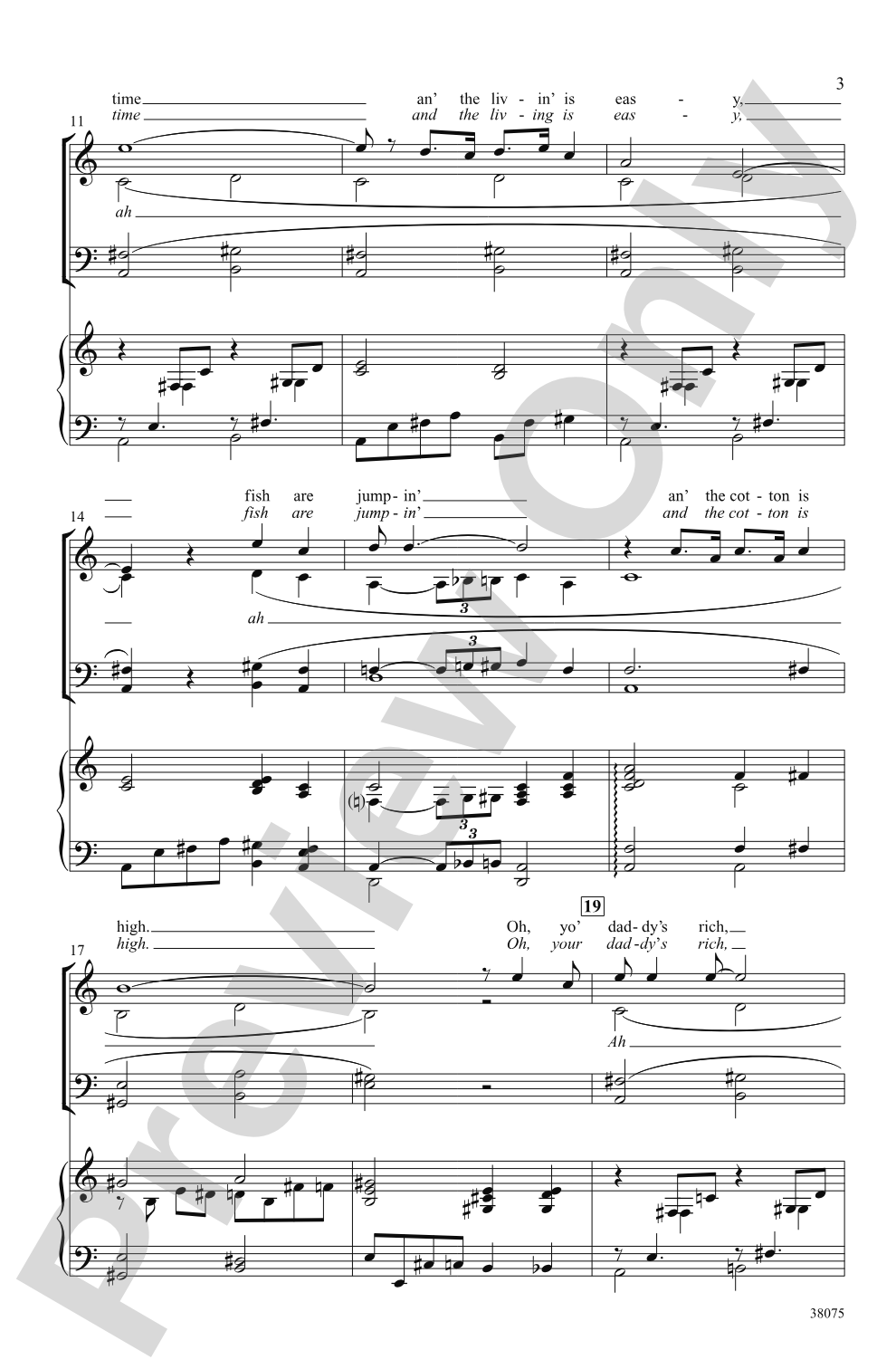 Porgy and Bess®: Choral Highlights: SATB Choral Octavo