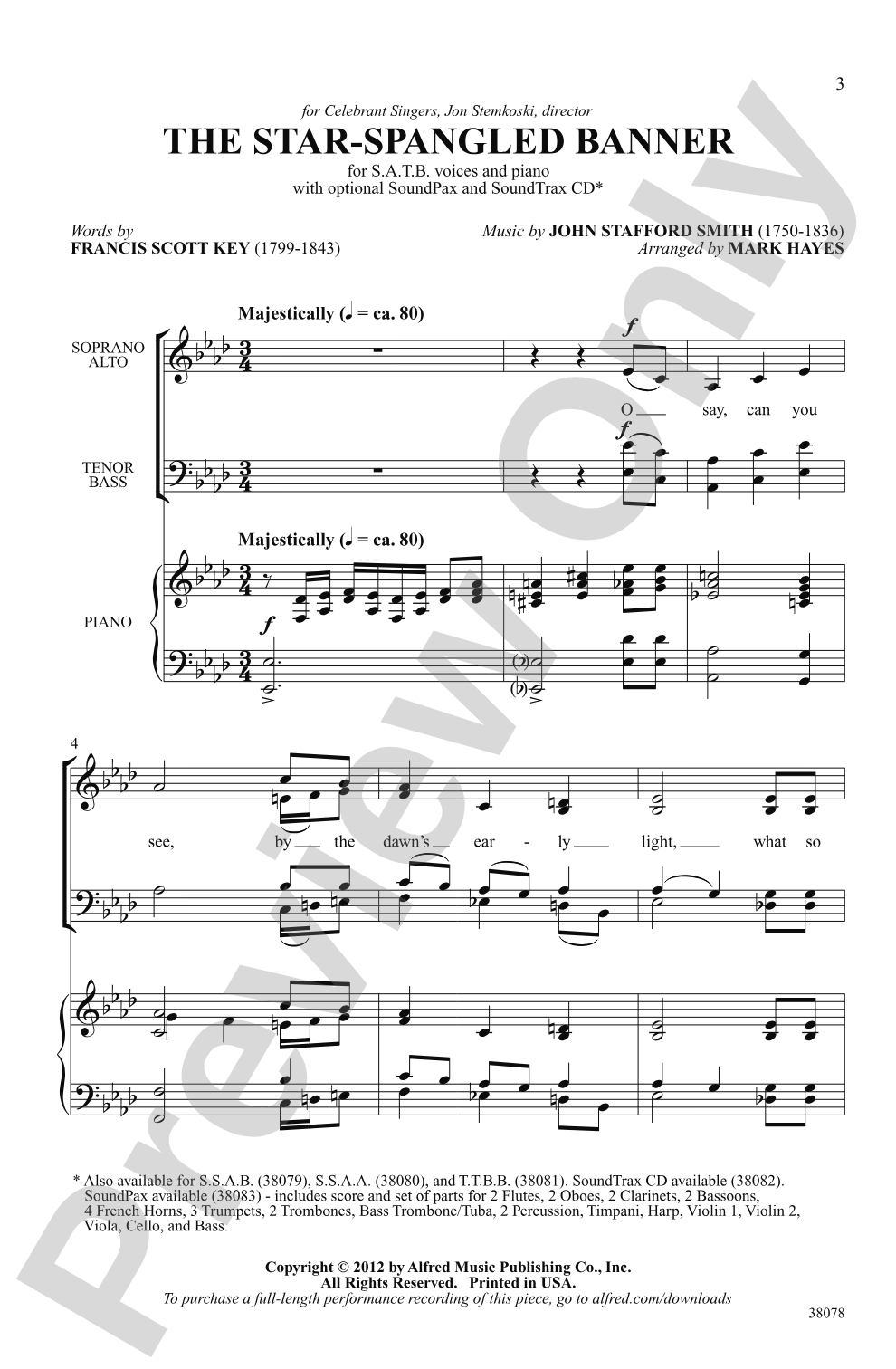 The Star-Spangled Banner: SATB Choral Octavo