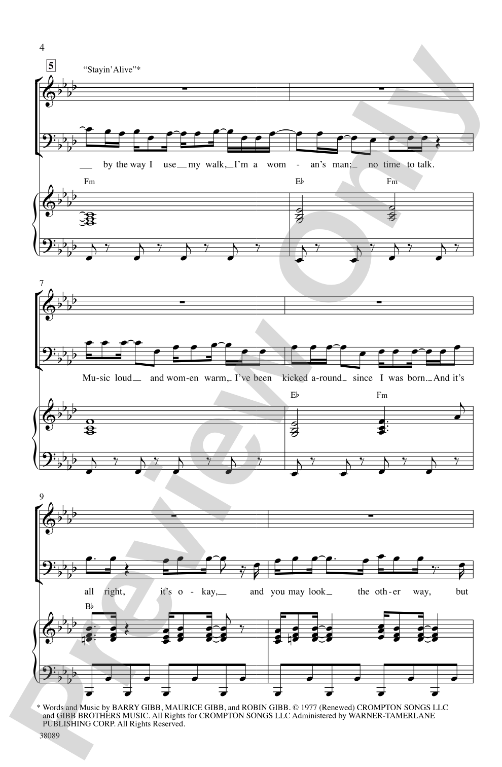 Disco Fever: SATB Choral Octavo