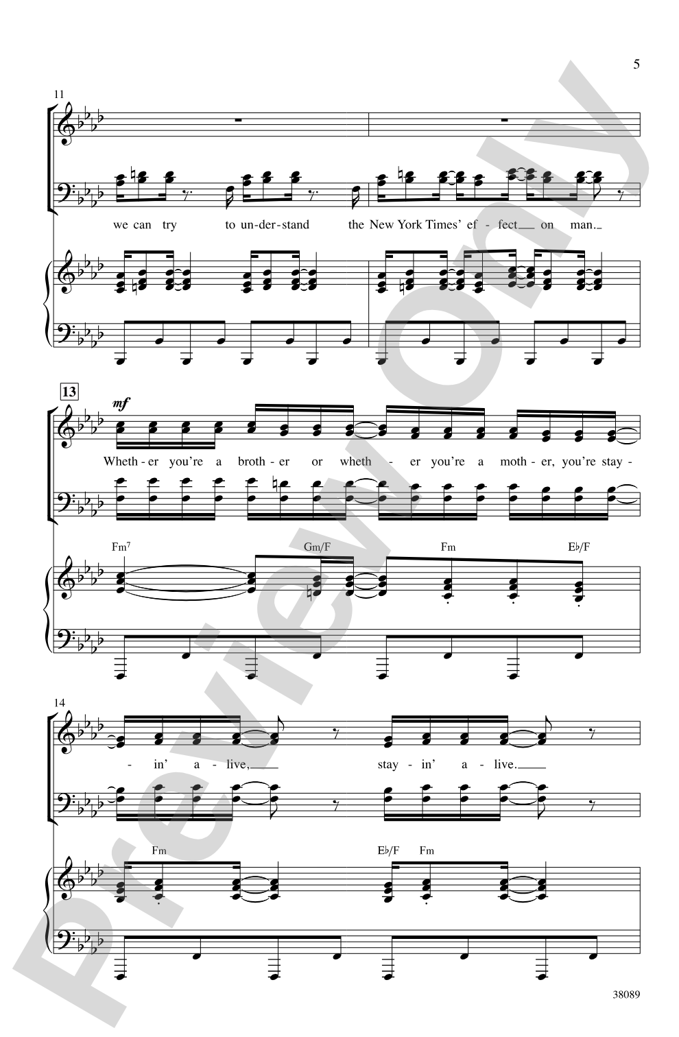 Disco Fever: SATB Choral Octavo