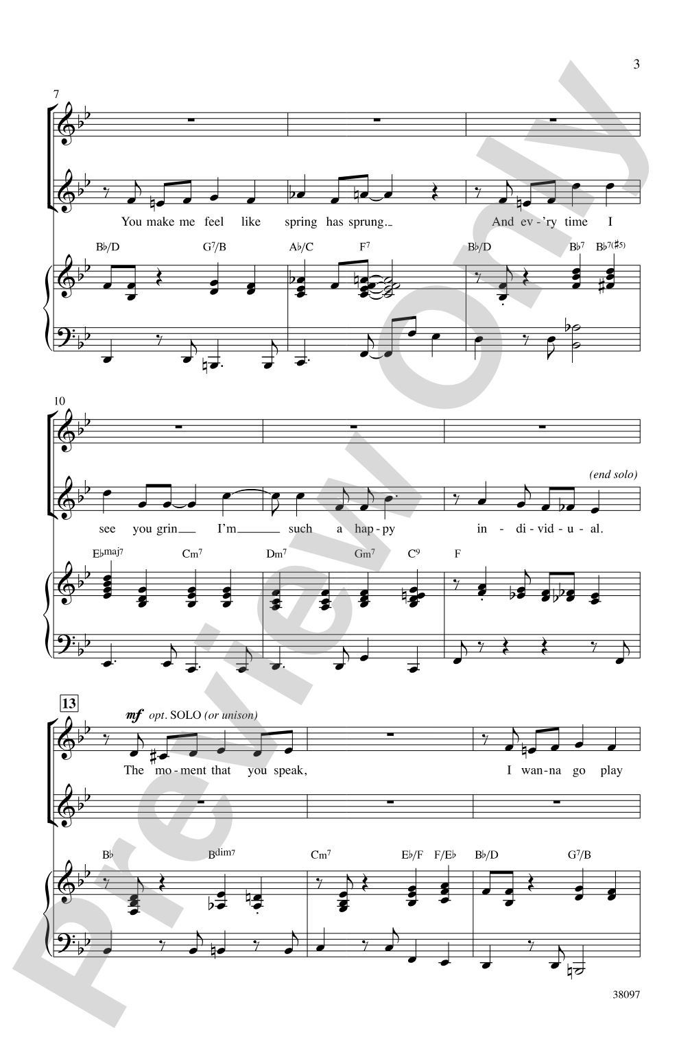 You Make Me Feel So Young: SSA Choral Octavo