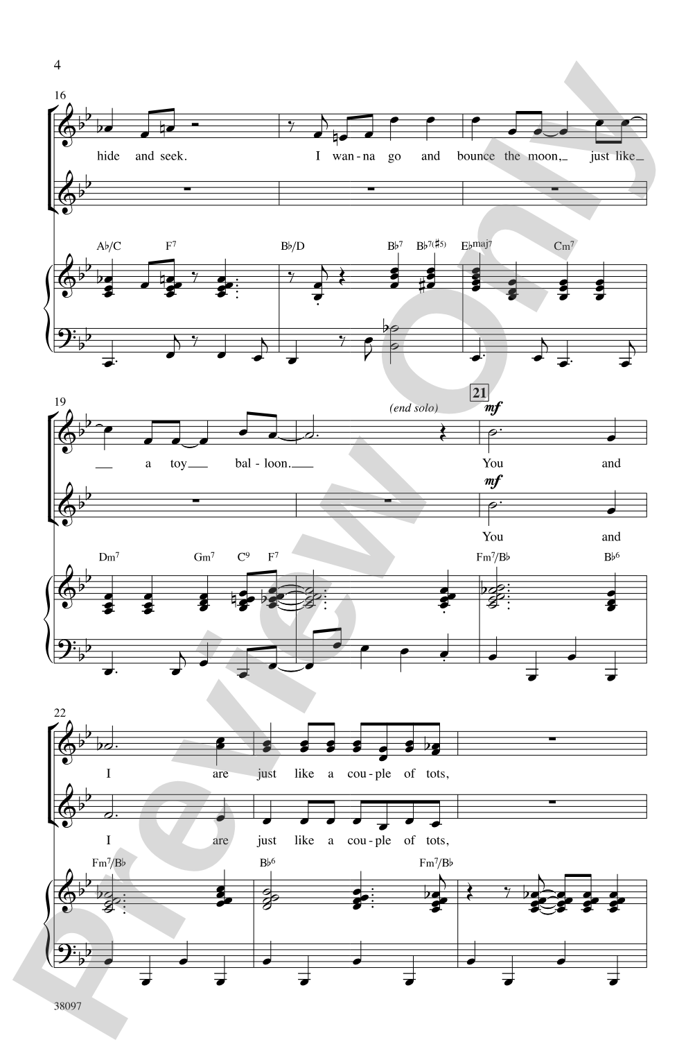 You Make Me Feel So Young: SSA Choral Octavo