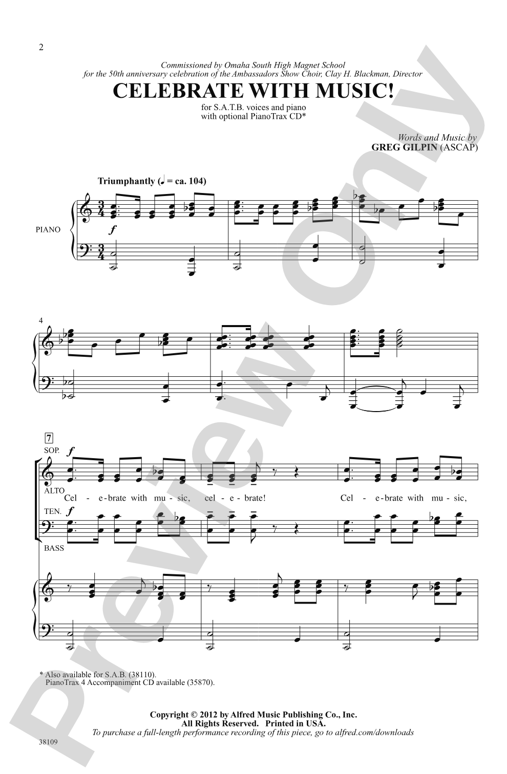 Celebrate with Music!: SATB Choral Octavo