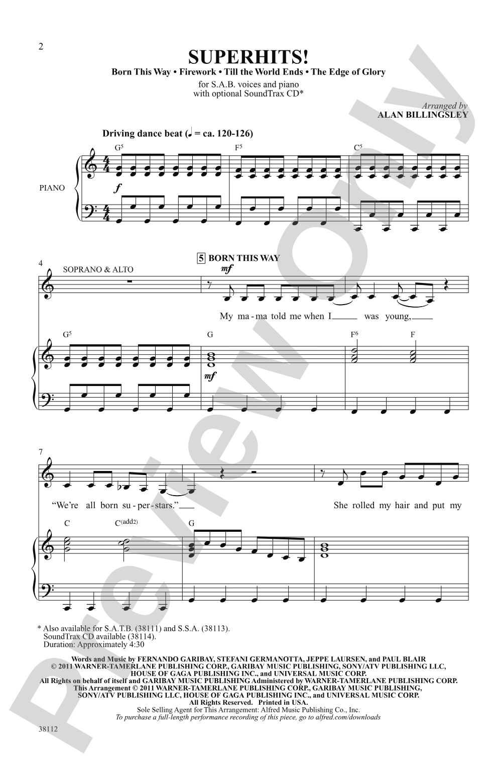 Superhits!: SAB Choral Octavo