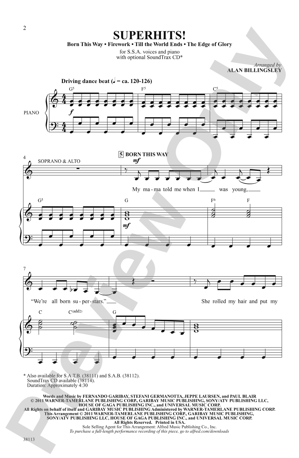 Superhits!: SSA Choral Octavo