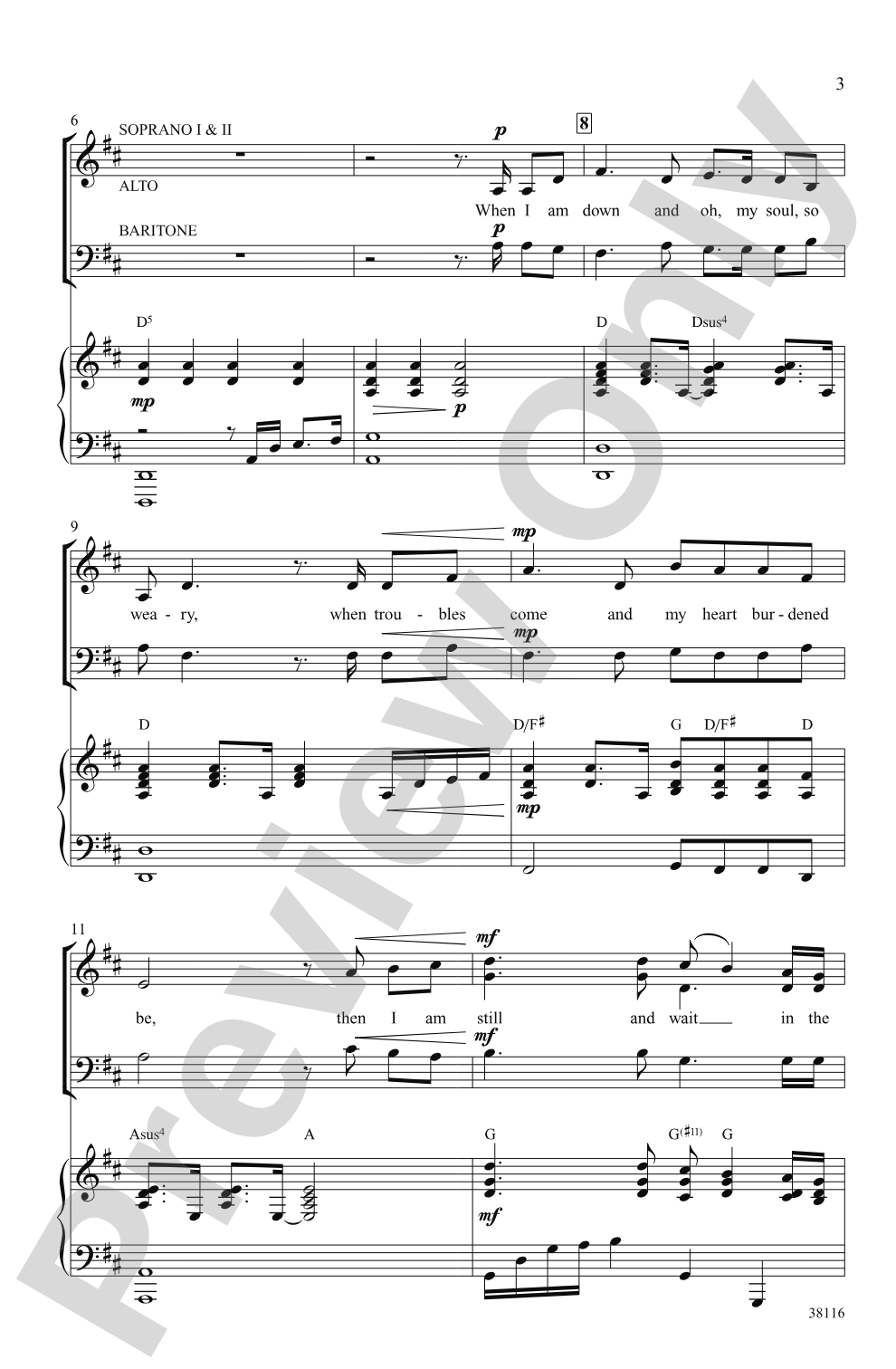 You Raise Me Up: SAB Choral Octavo