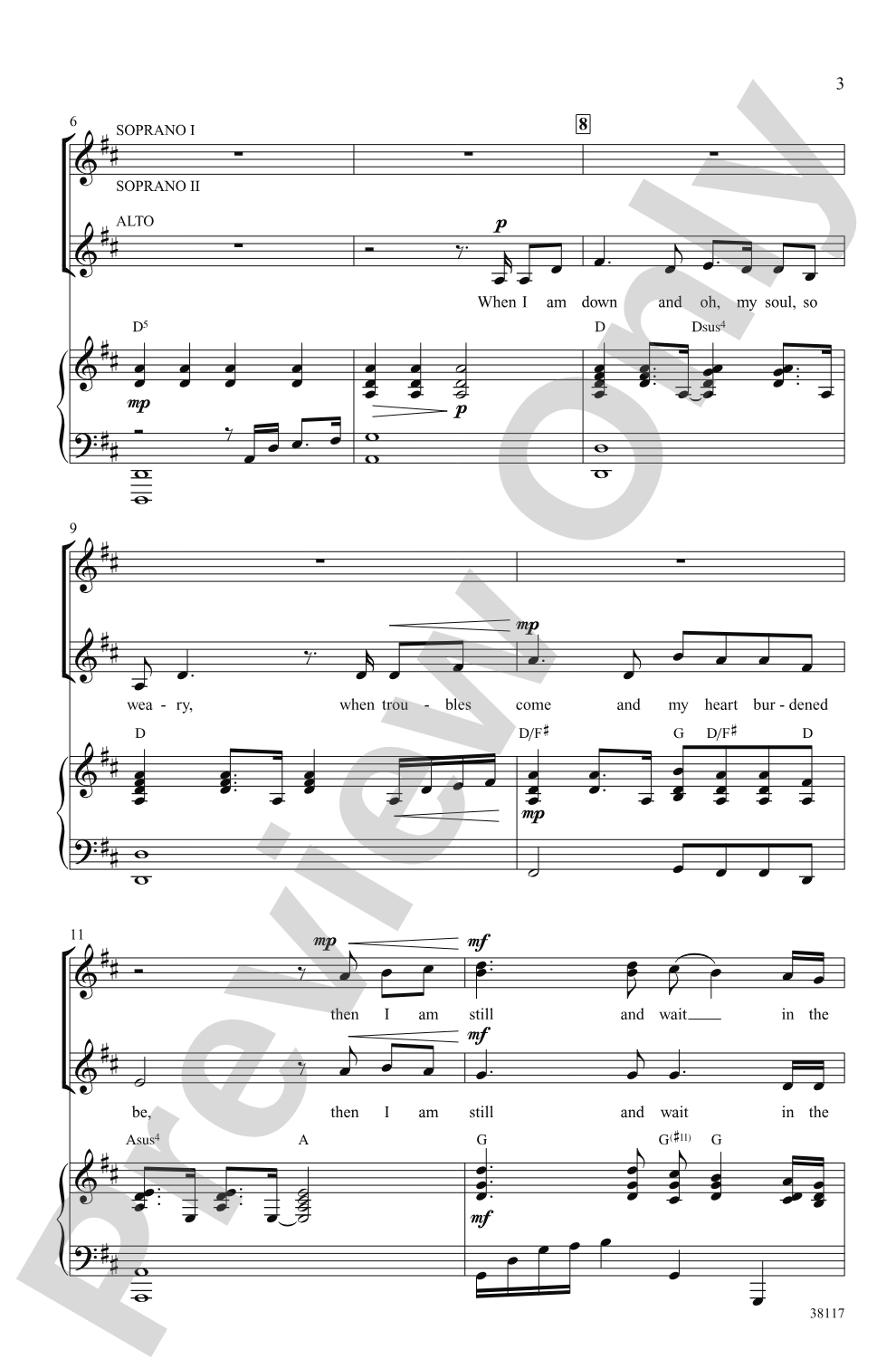 You Raise Me Up: SSA Choral Octavo