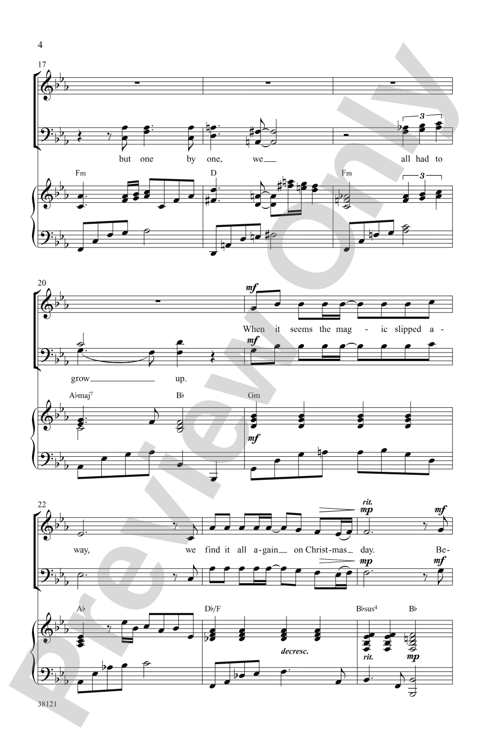 Believe (from <i>The Polar Express</i>): SATB Choral Octavo