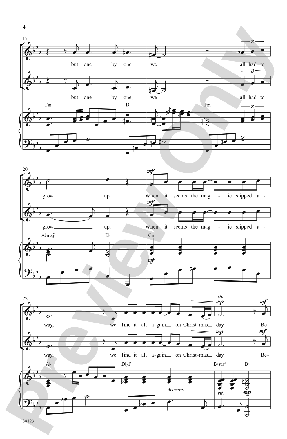 Believe (from <i>The Polar Express</i>): SSA Choral Octavo