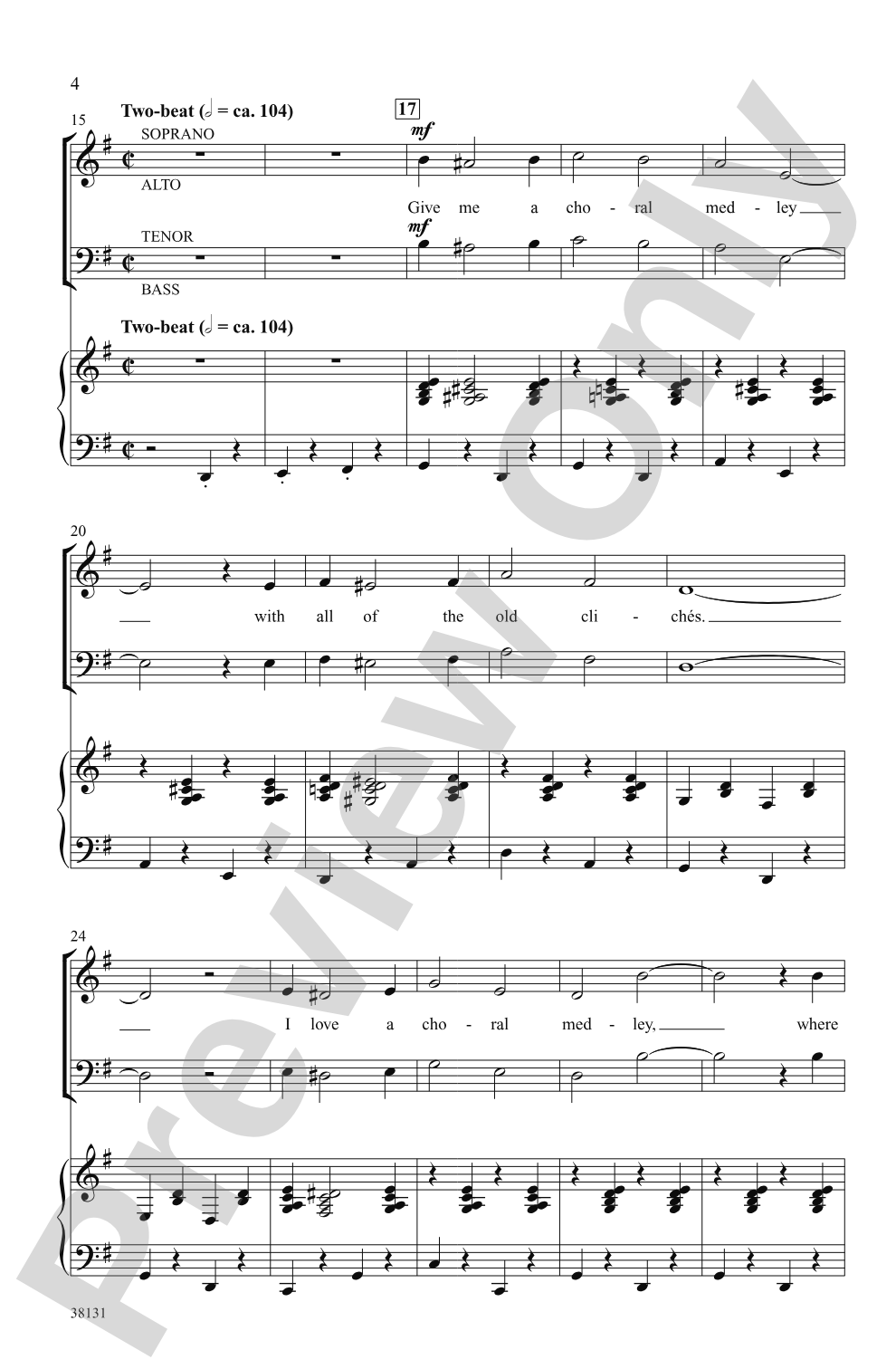 Give Me a Choral Medley!: SATB Choral Octavo