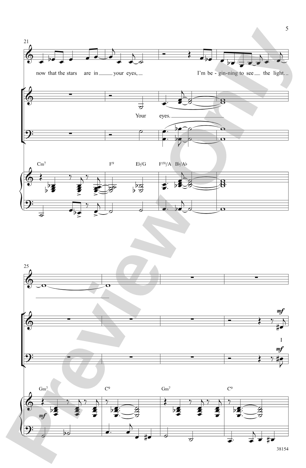 I'm Beginning to See the Light: SATB Choral Octavo