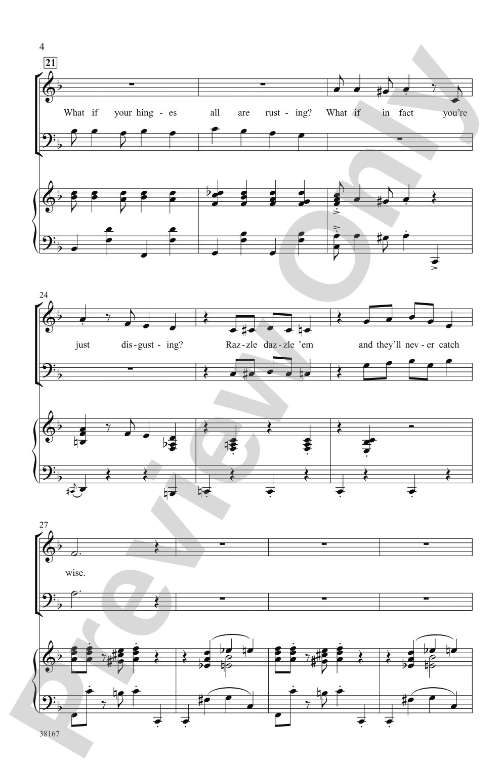 Razzle Dazzle (from the musical <i>Chicago</i>): SAB Choral Octavo