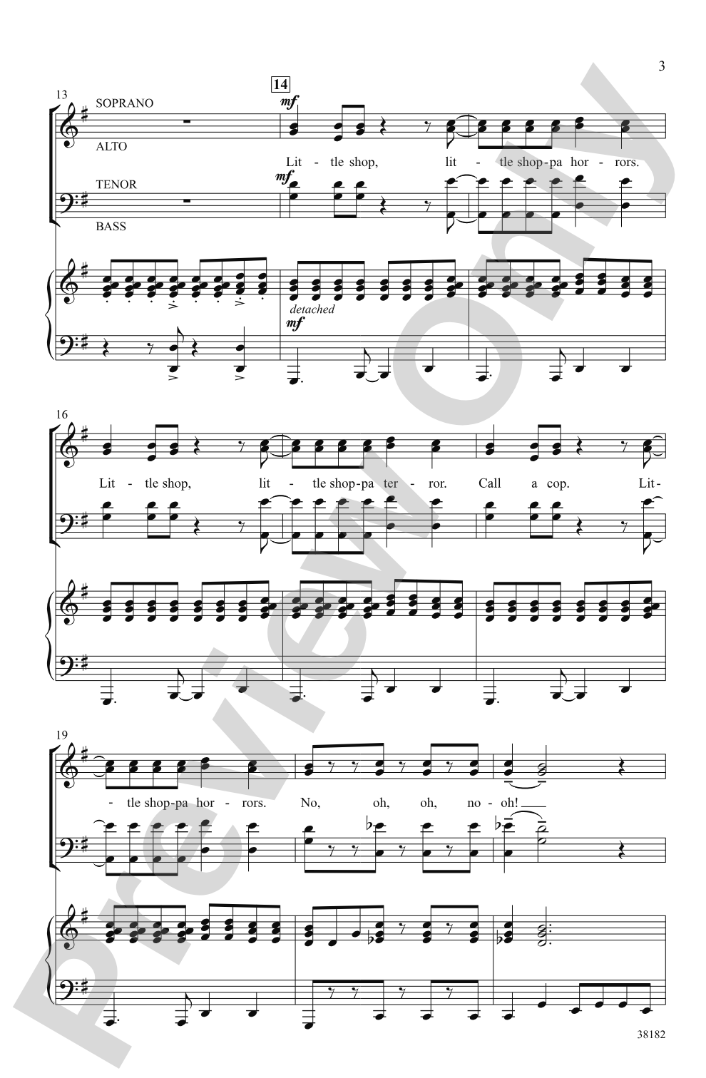 Little Shop of Horrors: A Choral Medley: SATB Choral Octavo