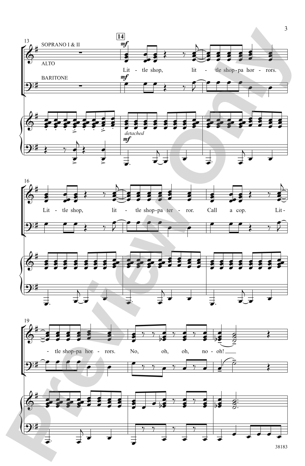 Little Shop of Horrors: A Choral Medley: SAB Choral Octavo