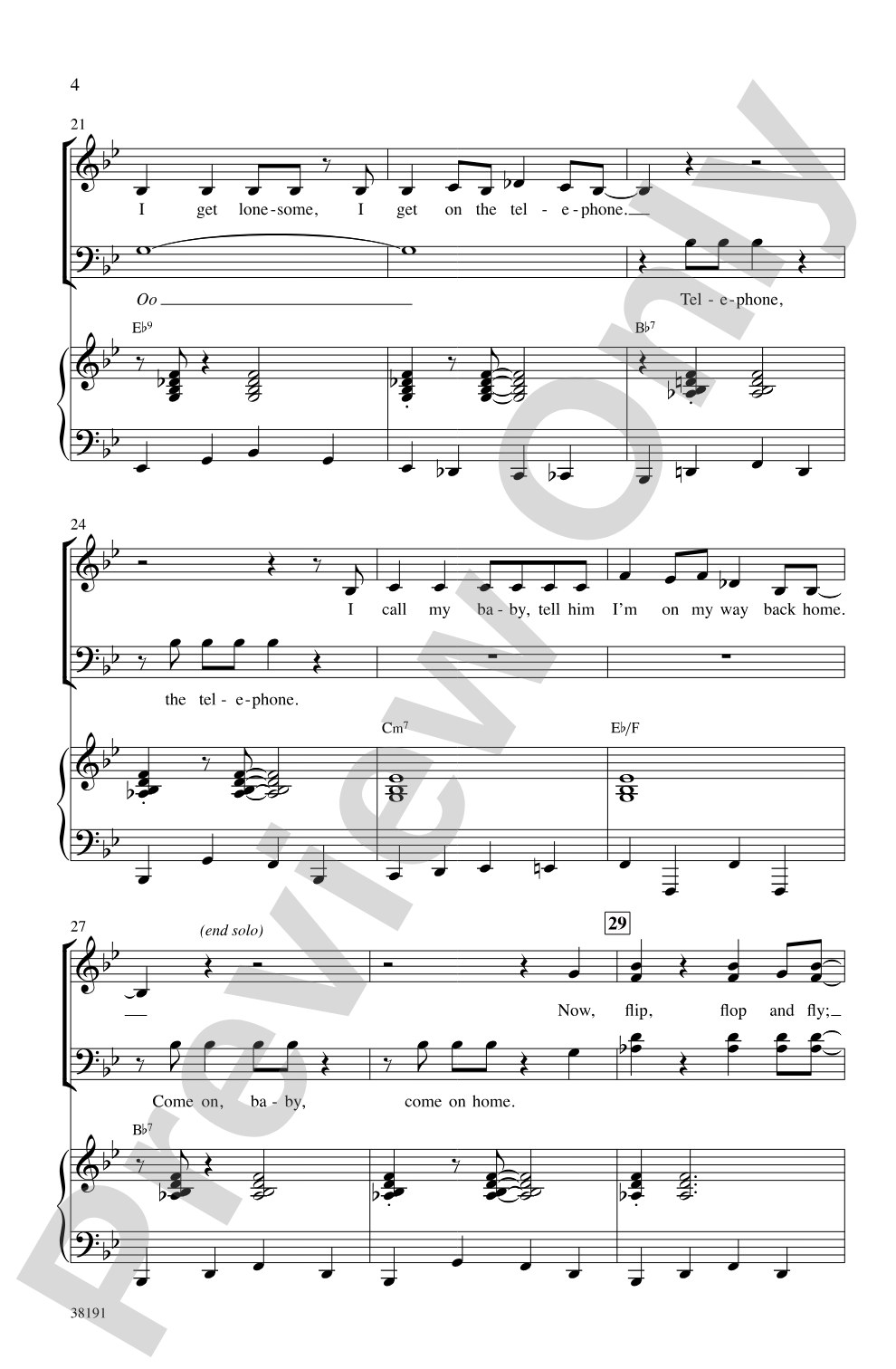 Flip, Flop and Fly: SATB Choral Octavo
