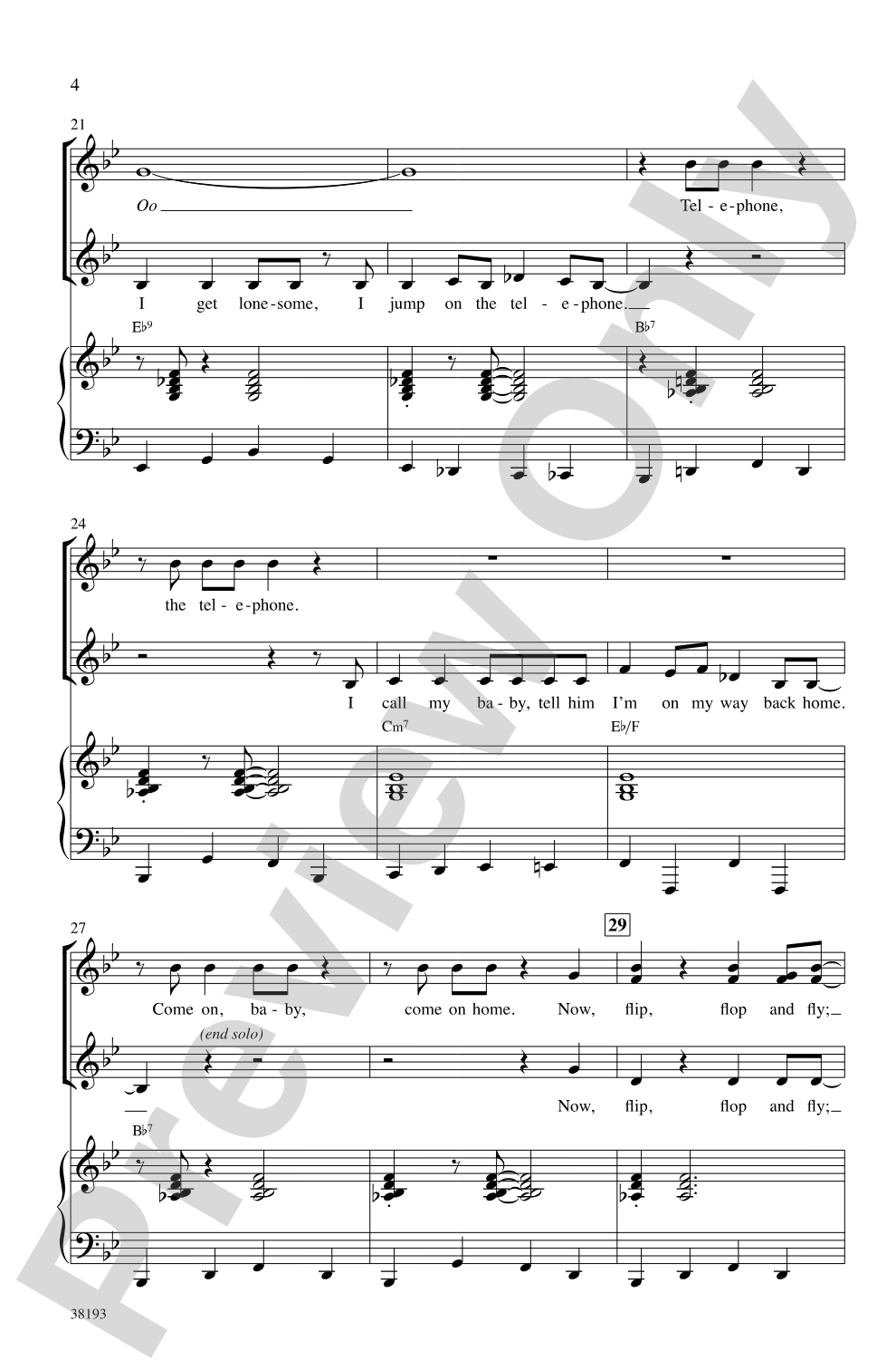 Flip, Flop and Fly: SSA Choral Octavo
