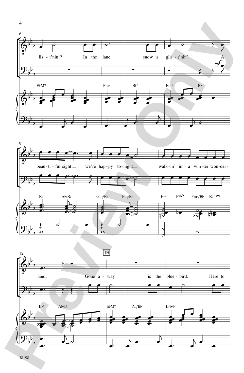 A Swingin' Christmas: TTBB Choral Octavo