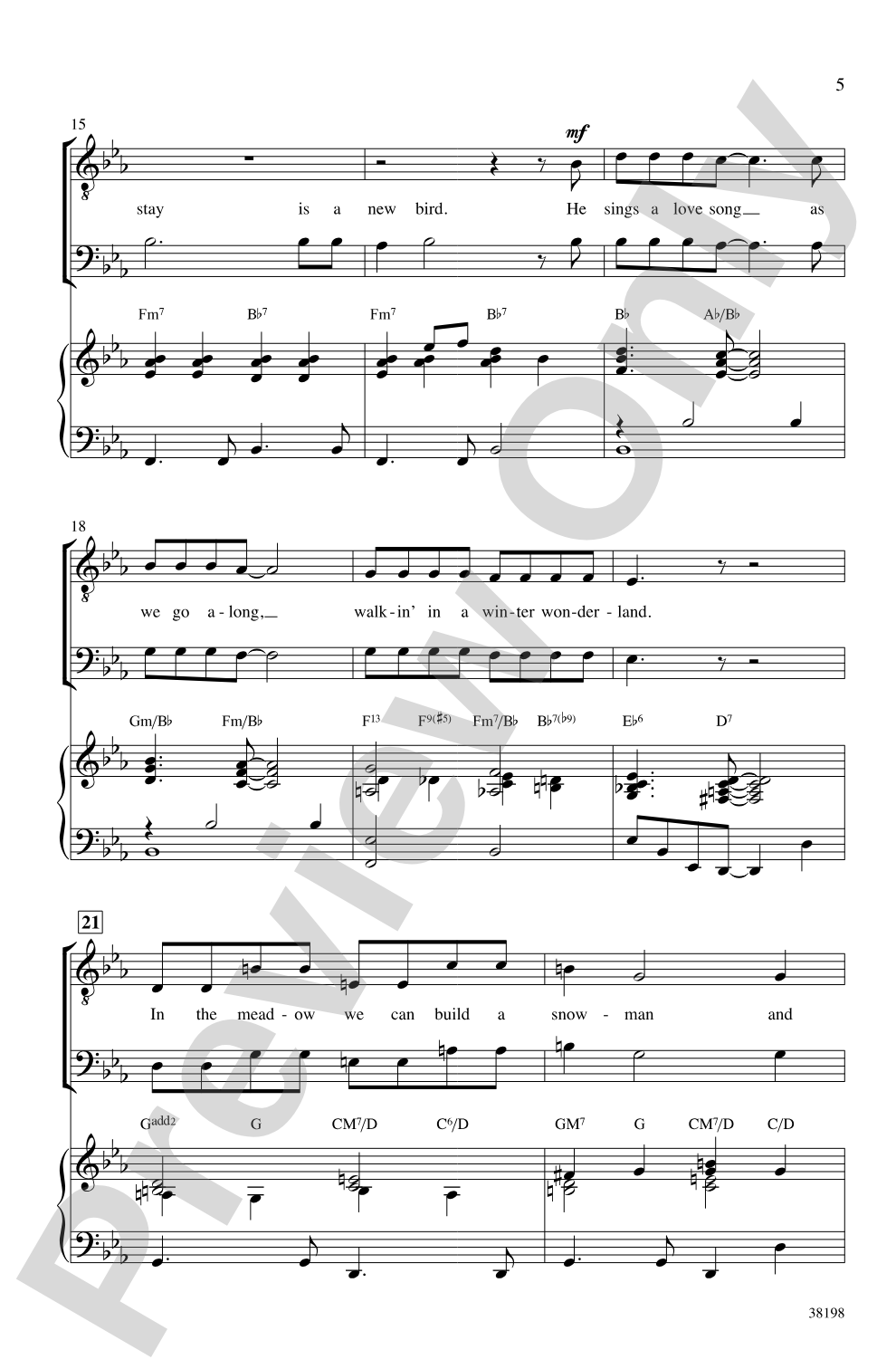 A Swingin' Christmas: TTBB Choral Octavo