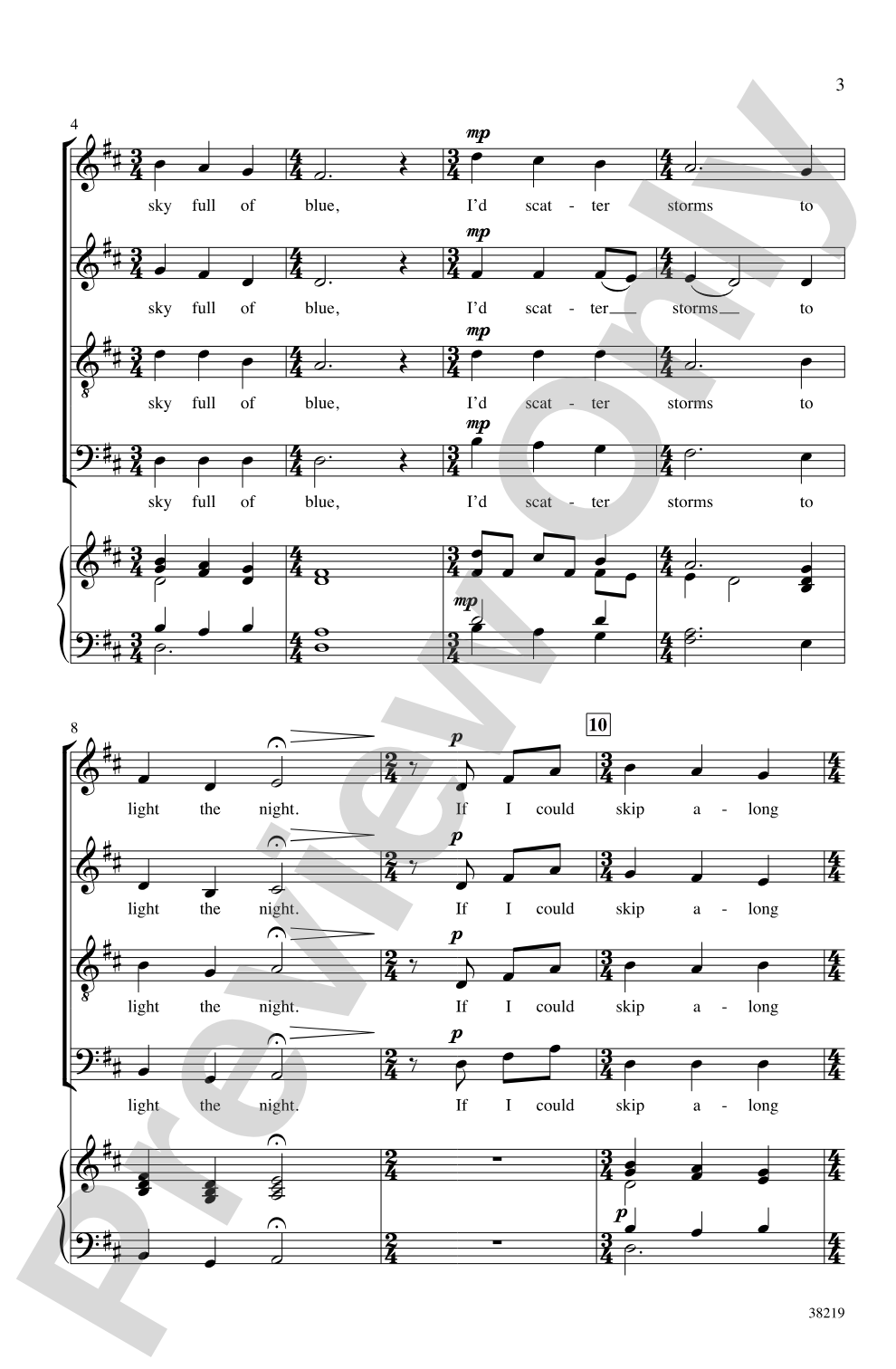 Dream with Me: SATB Choral Octavo