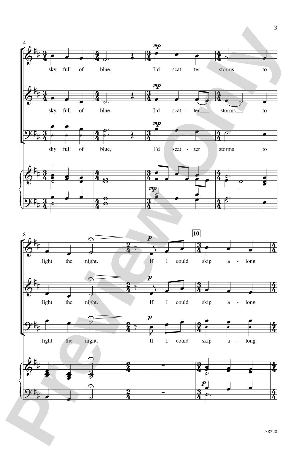Dream with Me: SAB Choral Octavo