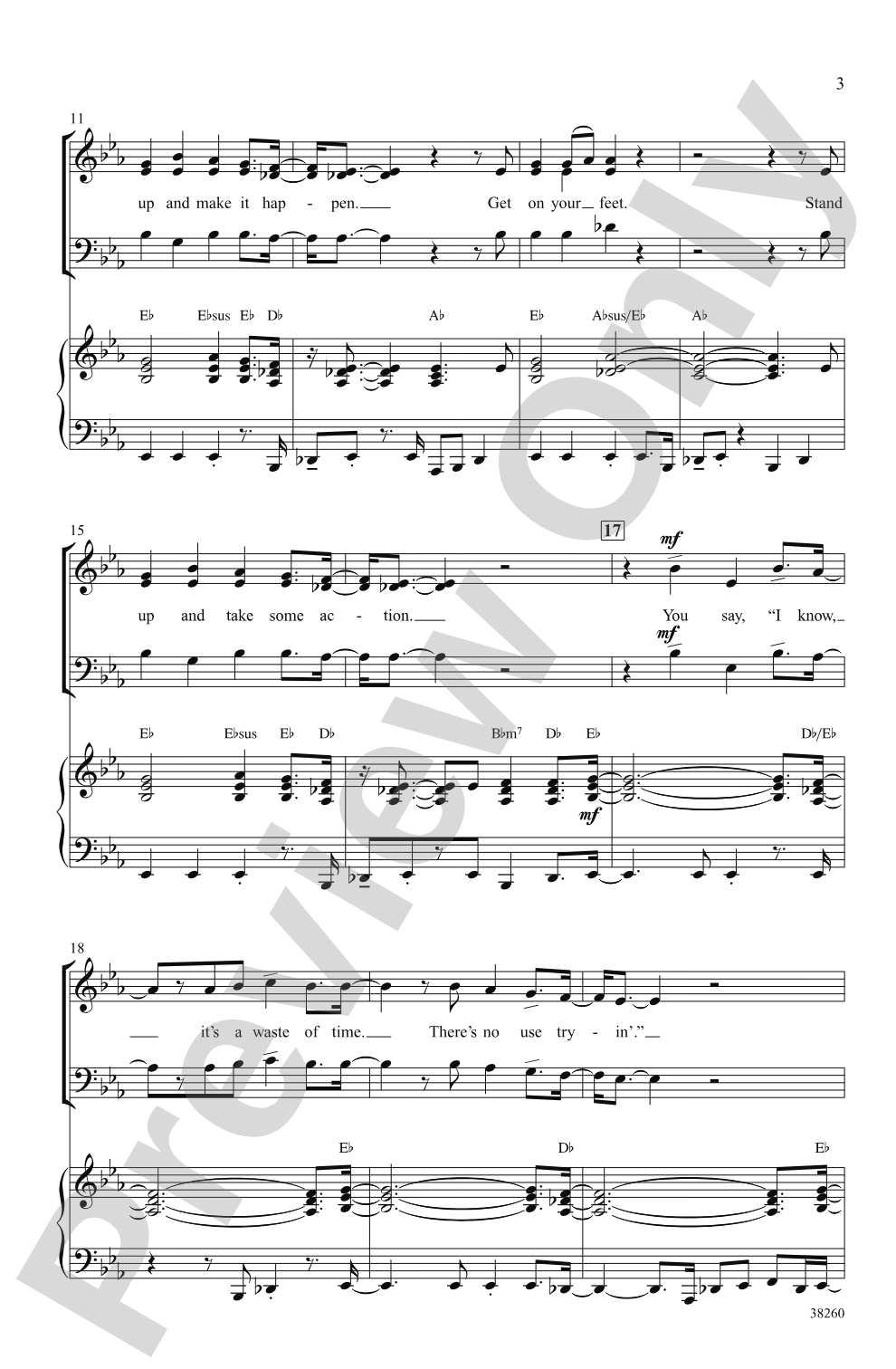 Get On Your Feet: SAB Choral Octavo