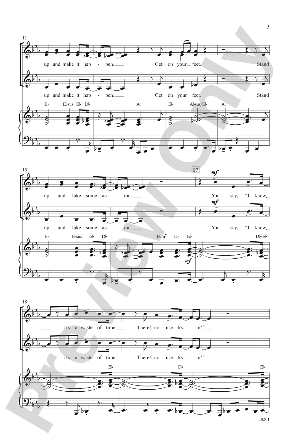 Get On Your Feet: SSA Choral Octavo