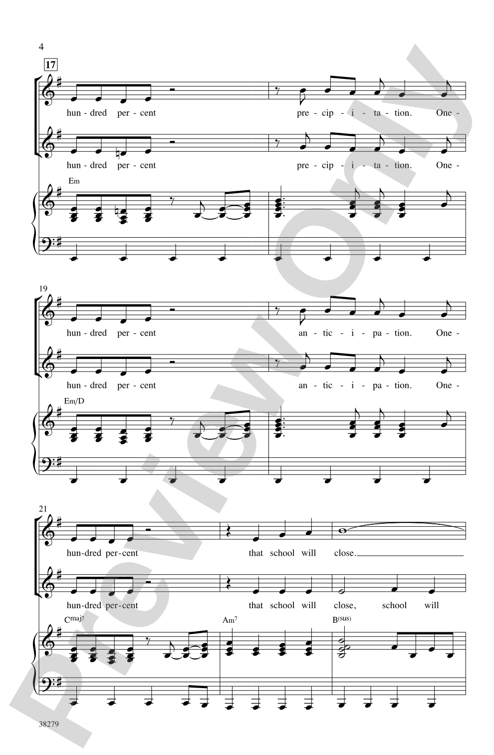 Blizzard on the Way!: 2-Part Choral Octavo