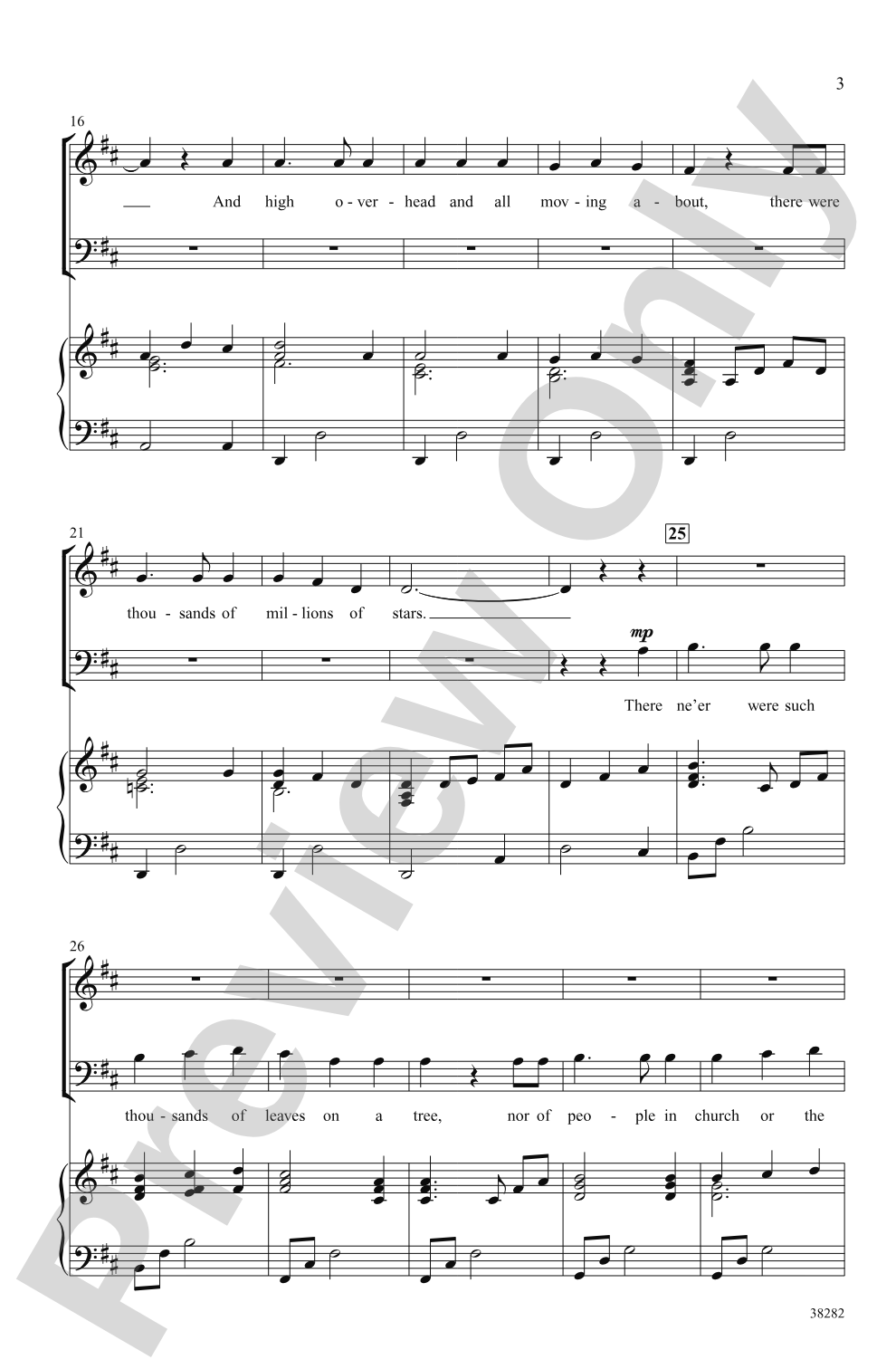 Star Dance: 3-Part Mixed (with Opt. Baritone) Choral Octavo