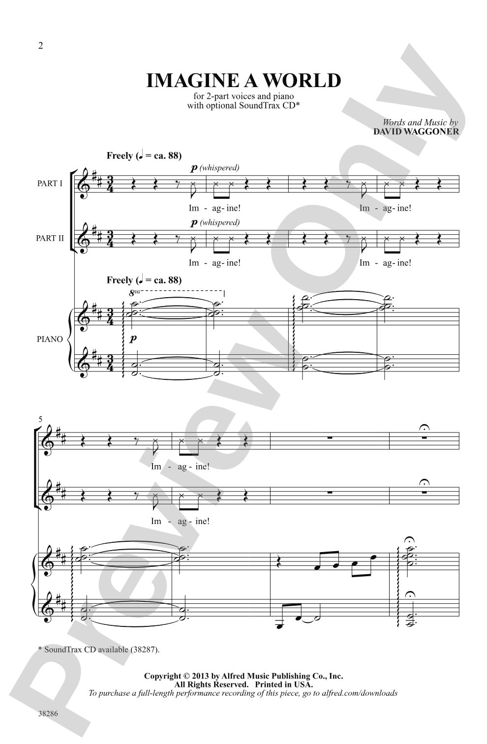 Imagine a World: 2-Part Choral Octavo