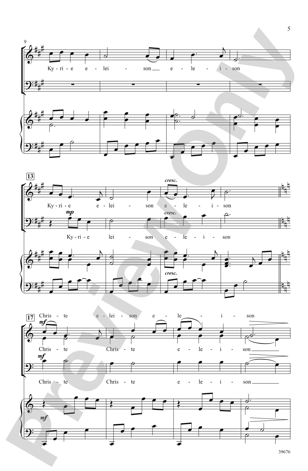Missa Festiva: SATB Choral Octavo