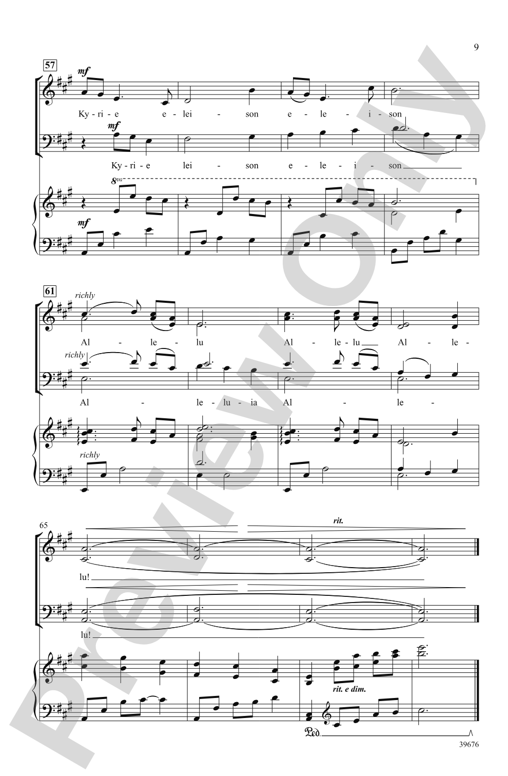 Missa Festiva: SATB Choral Octavo