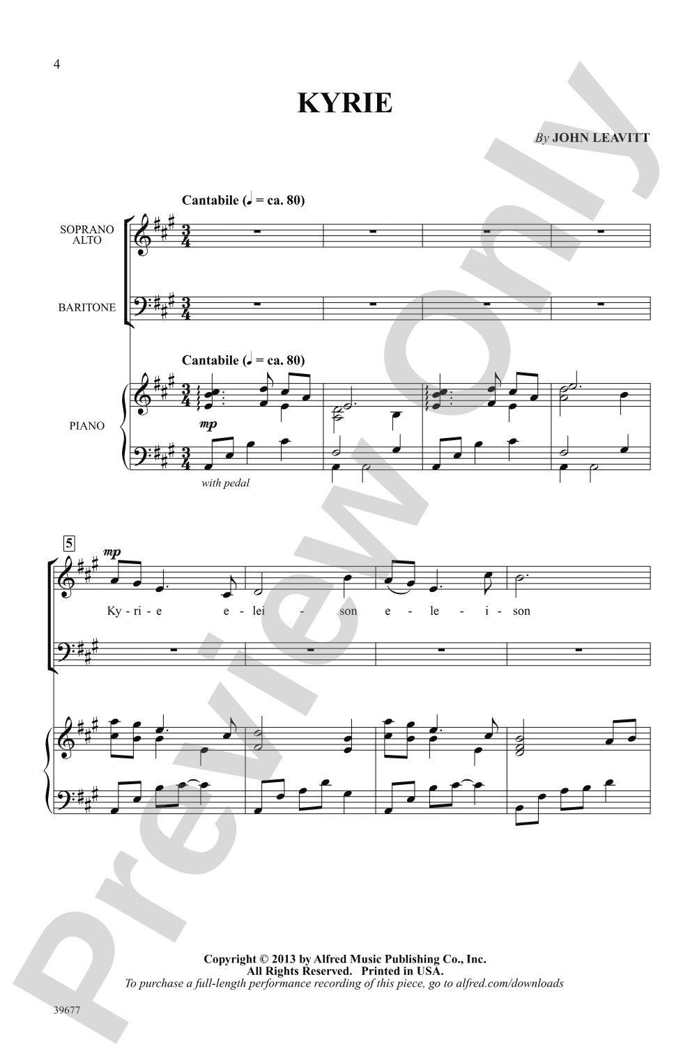 Missa Festiva: SAB Choral Octavo