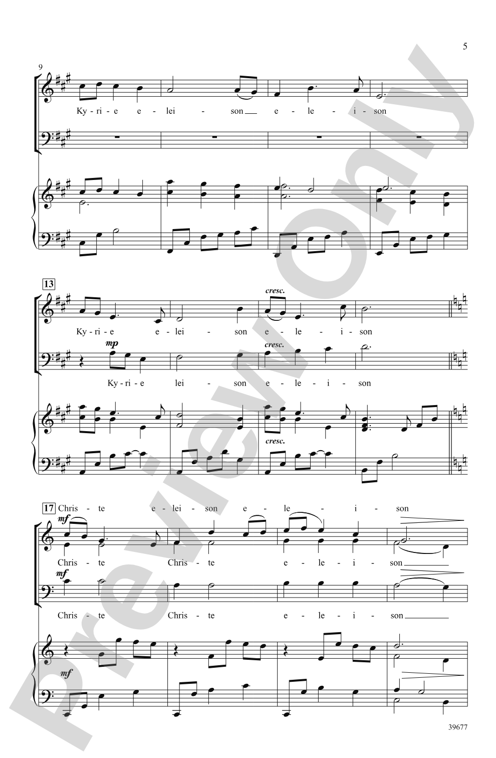 Missa Festiva: SAB Choral Octavo
