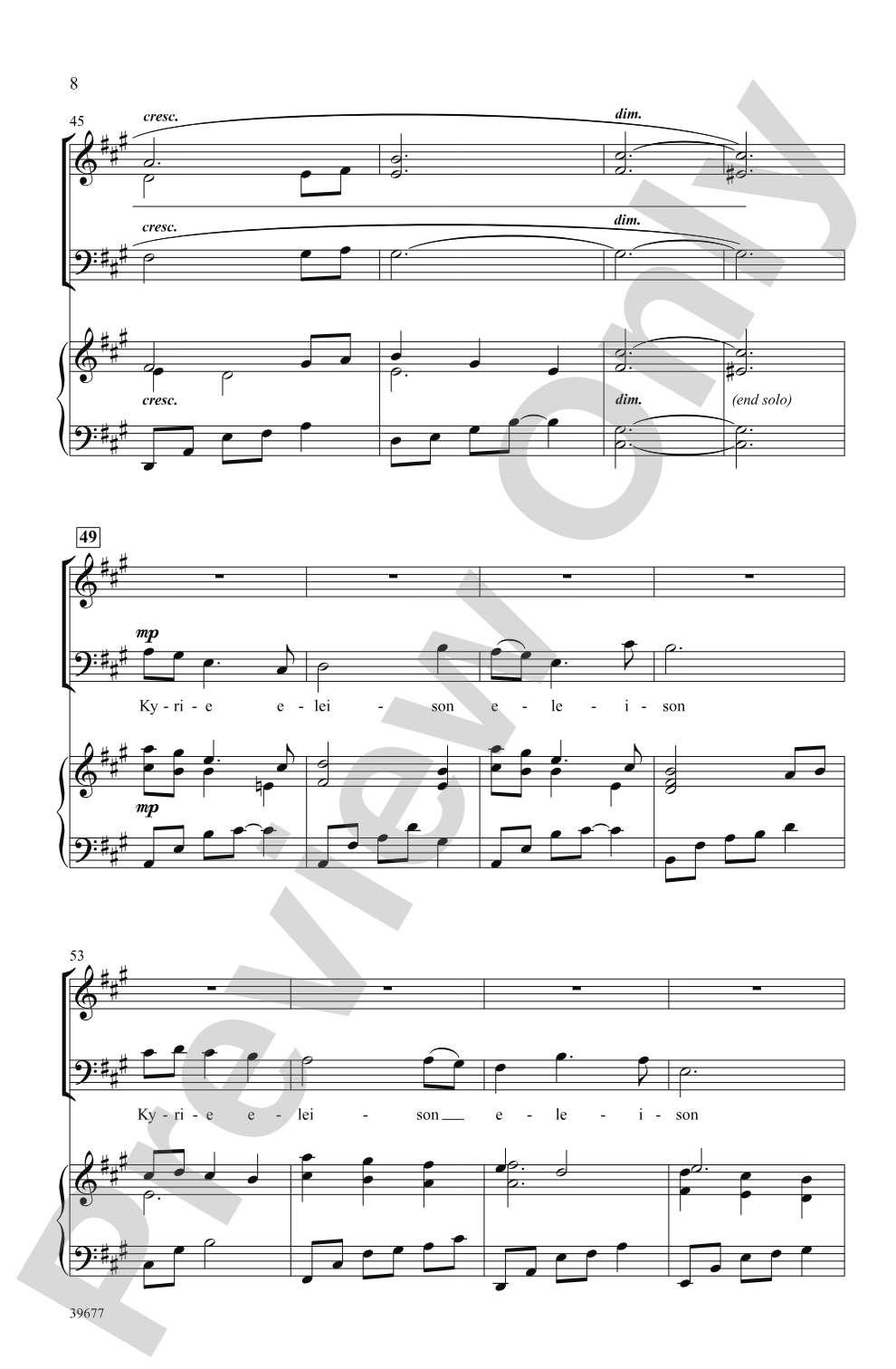 Missa Festiva: SAB Choral Octavo