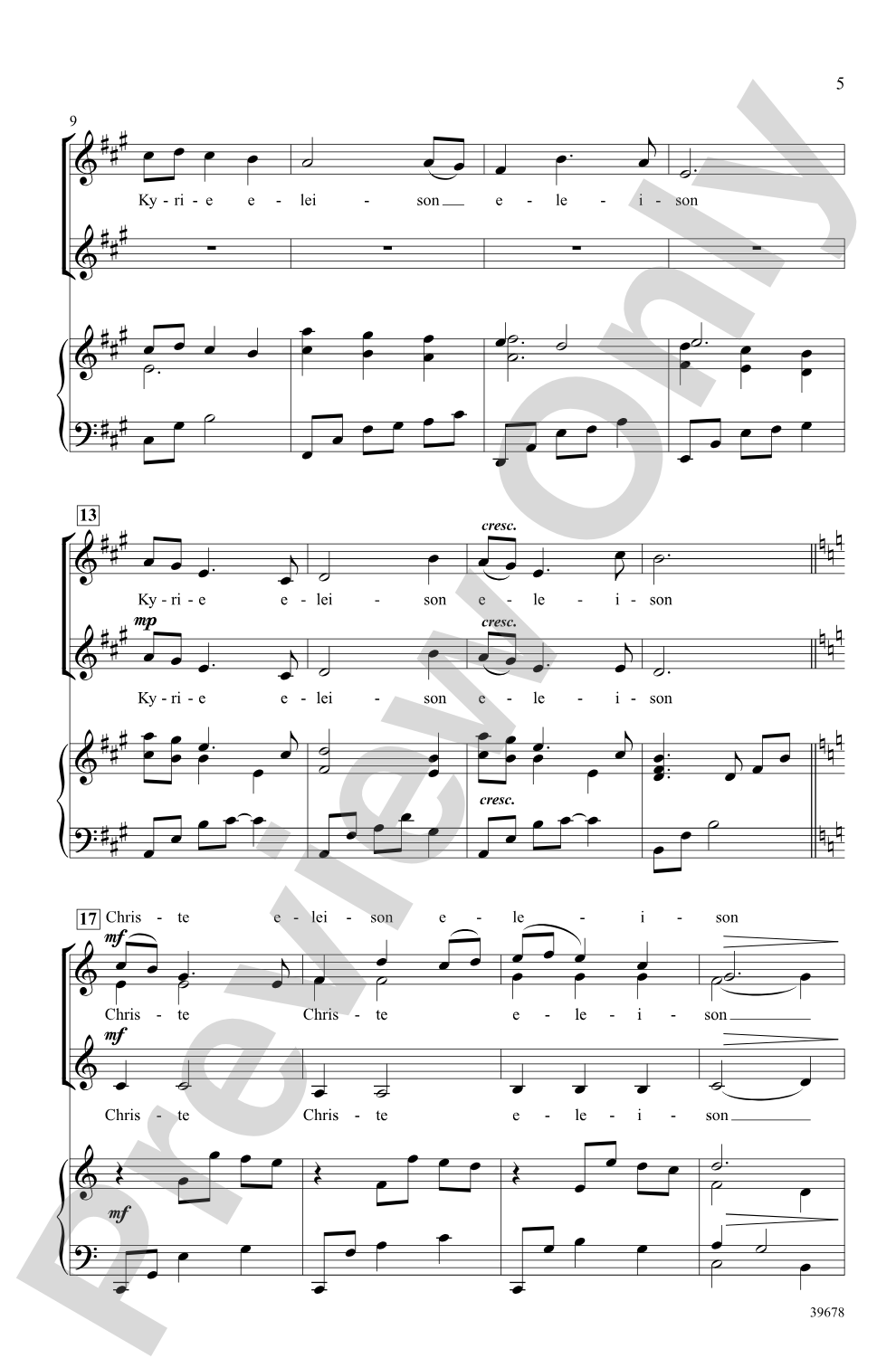 Missa Festiva: SSA Choral Octavo