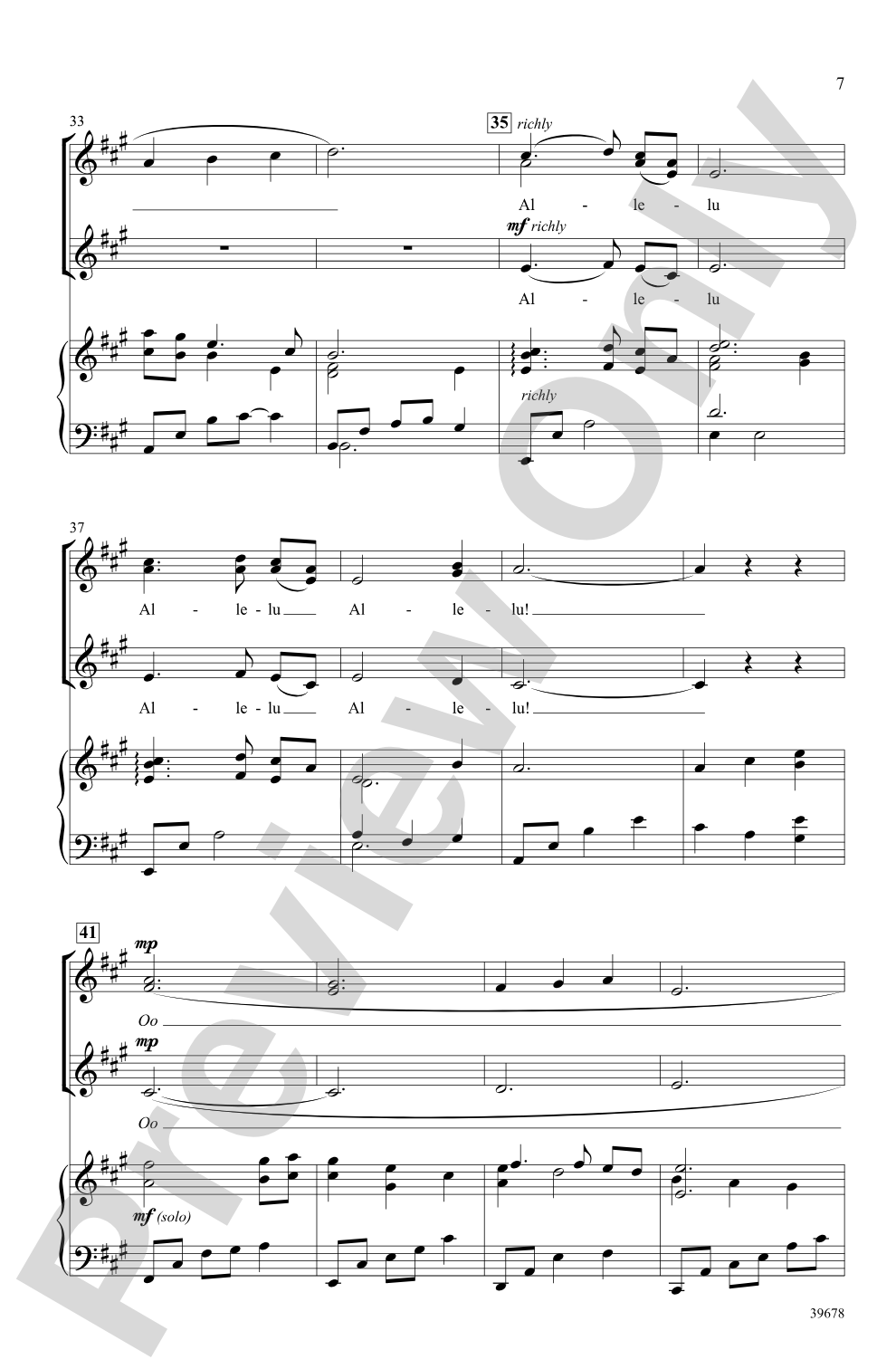 Missa Festiva: SSA Choral Octavo