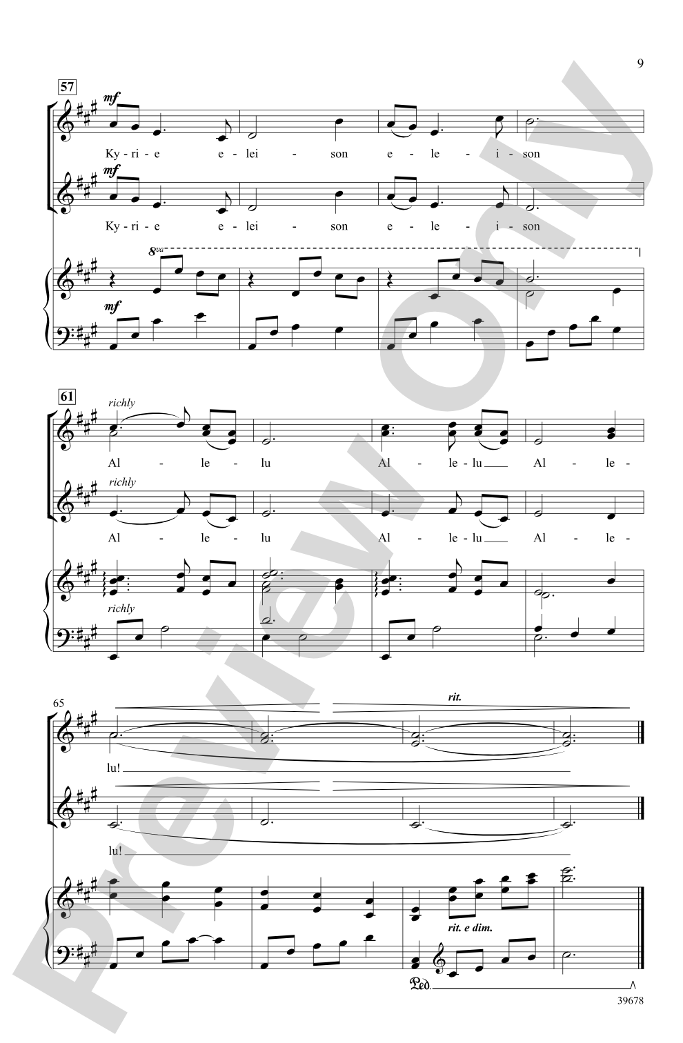 Missa Festiva: SSA Choral Octavo