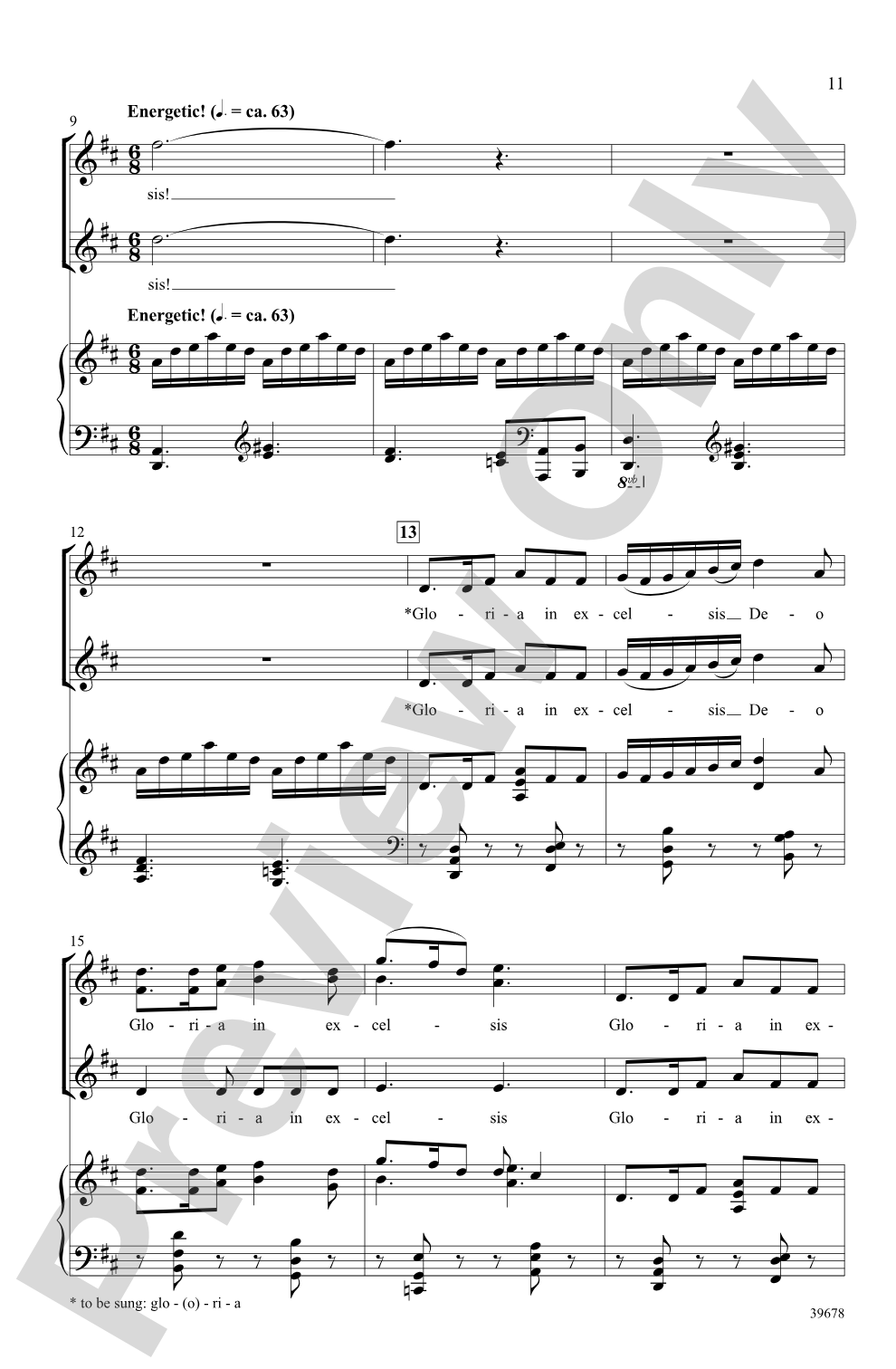 Missa Festiva: SSA Choral Octavo