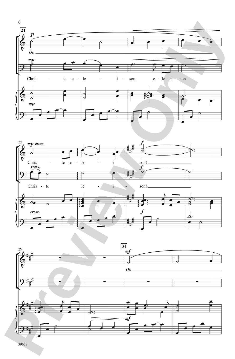 Missa Festiva: TTB Choral Octavo