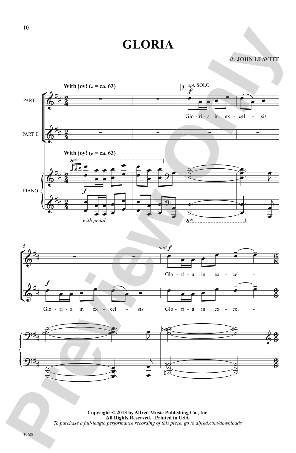 Missa Festiva: 2-Part Choral Octavo