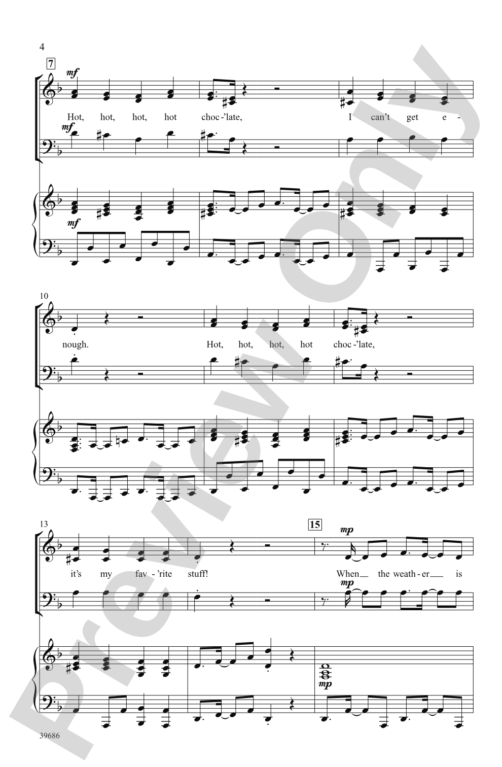 Hot Chocolate!: 3-Part Mixed Choral Octavo