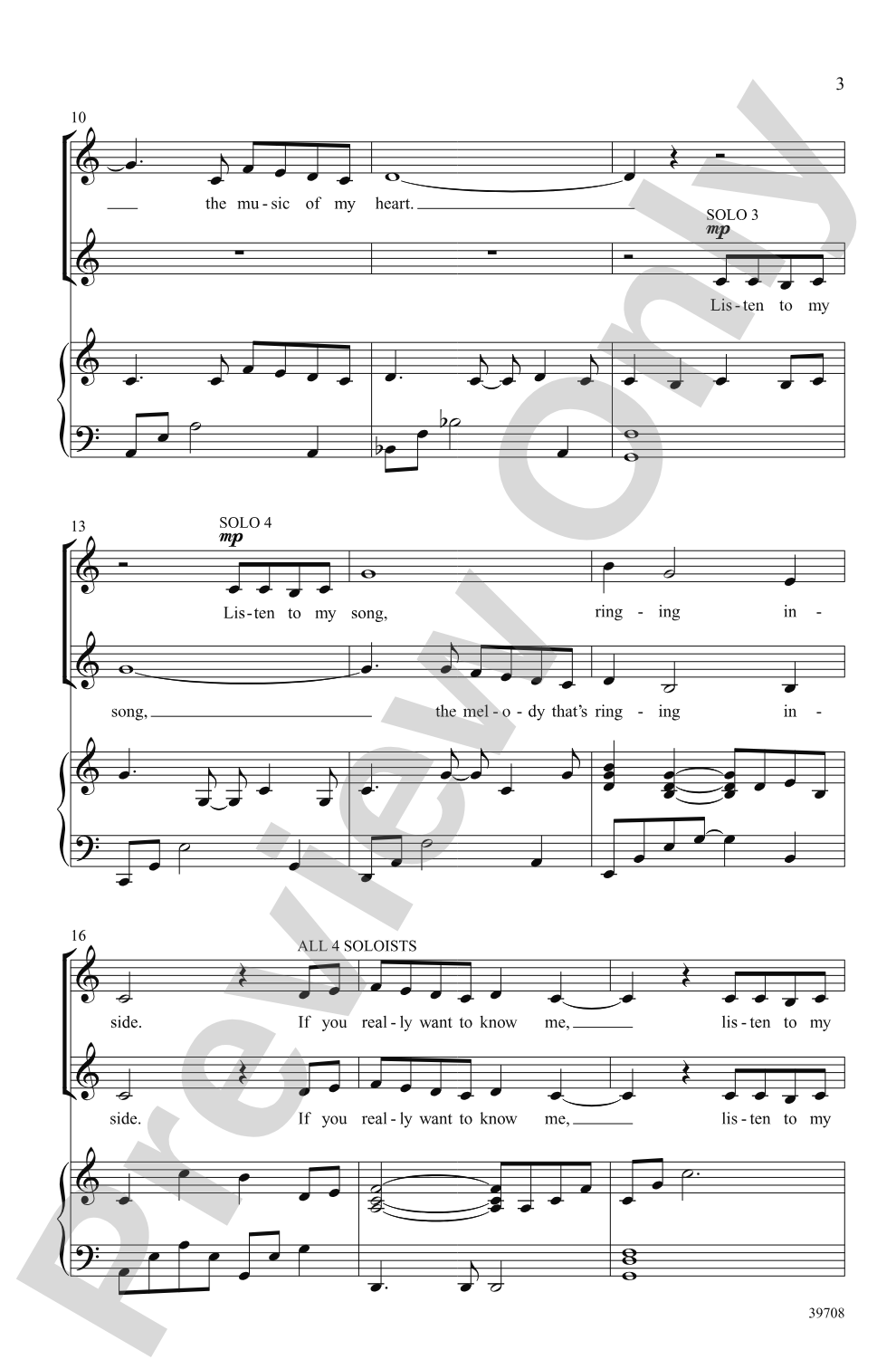 Listen to My Song: 2-Part Choral Octavo