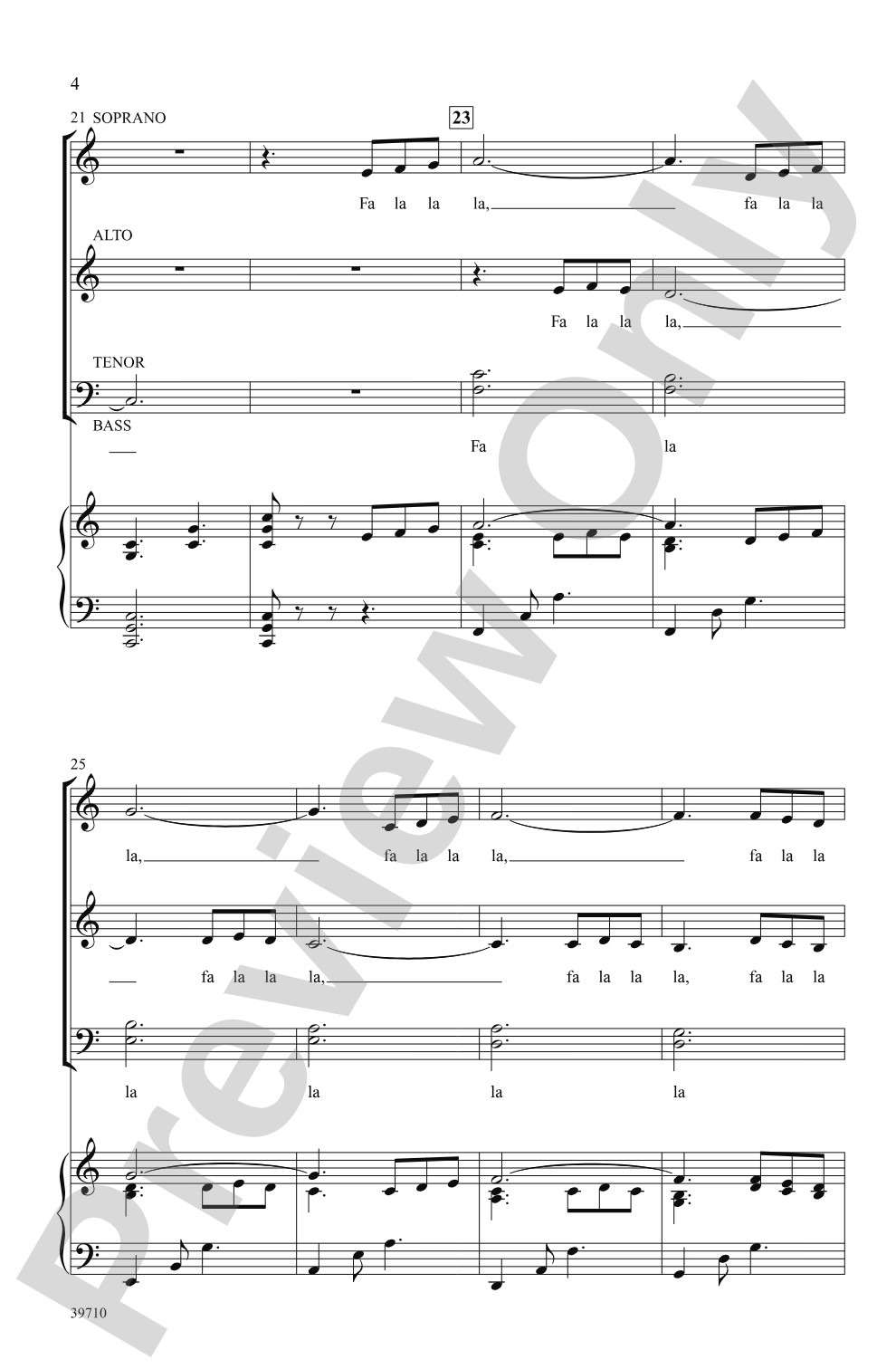 Antiphonal Deck the Hall: SATB Choral Octavo
